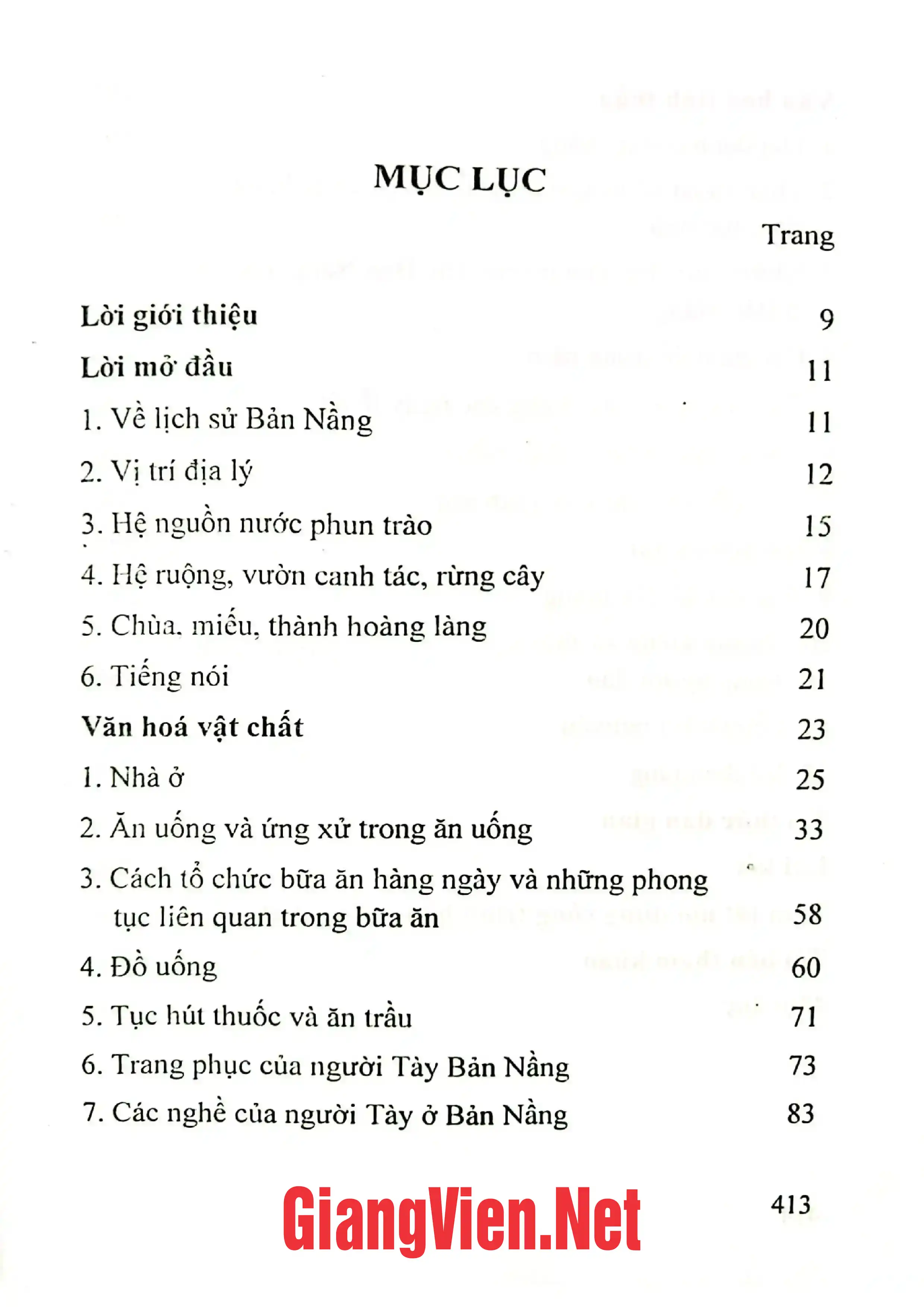 Trang bìa chính thức sách Văn hóa dân gian làng bản Nầng