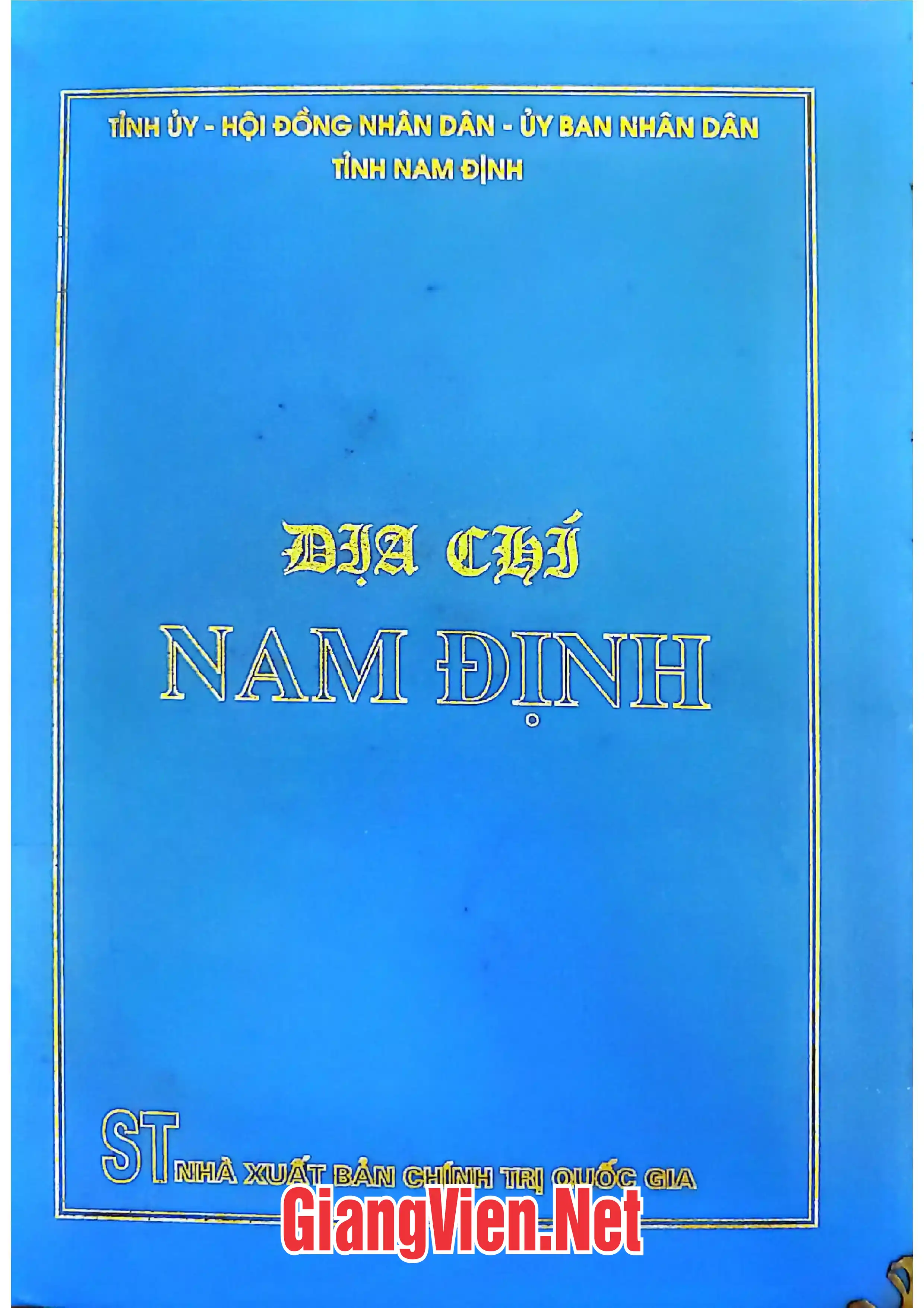 Ảnh bìa của Địa chí Nam Định