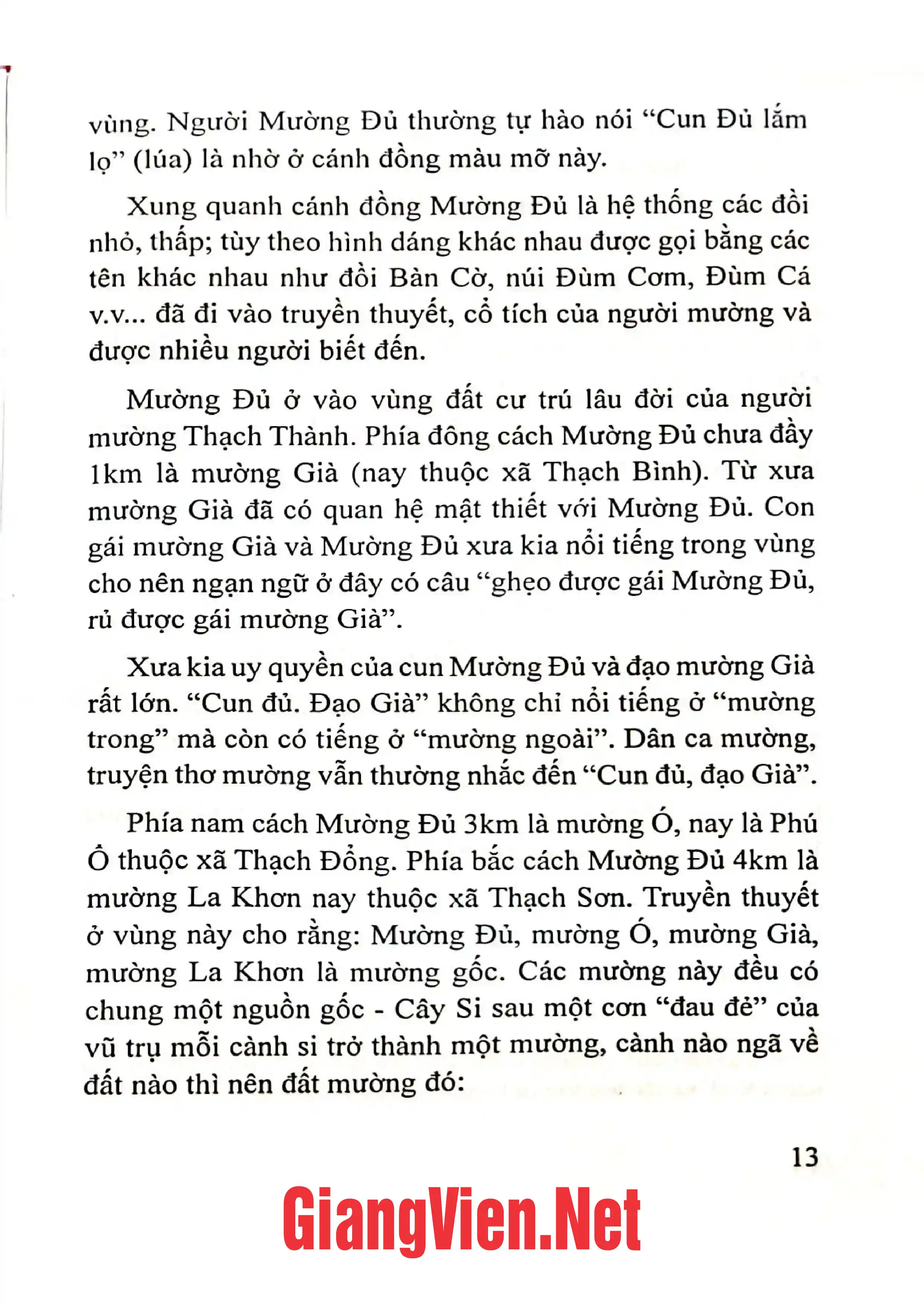 Mục lục chi tiết trang 3 sách Khảo sát văn hóa truyền thống Mường Đủ