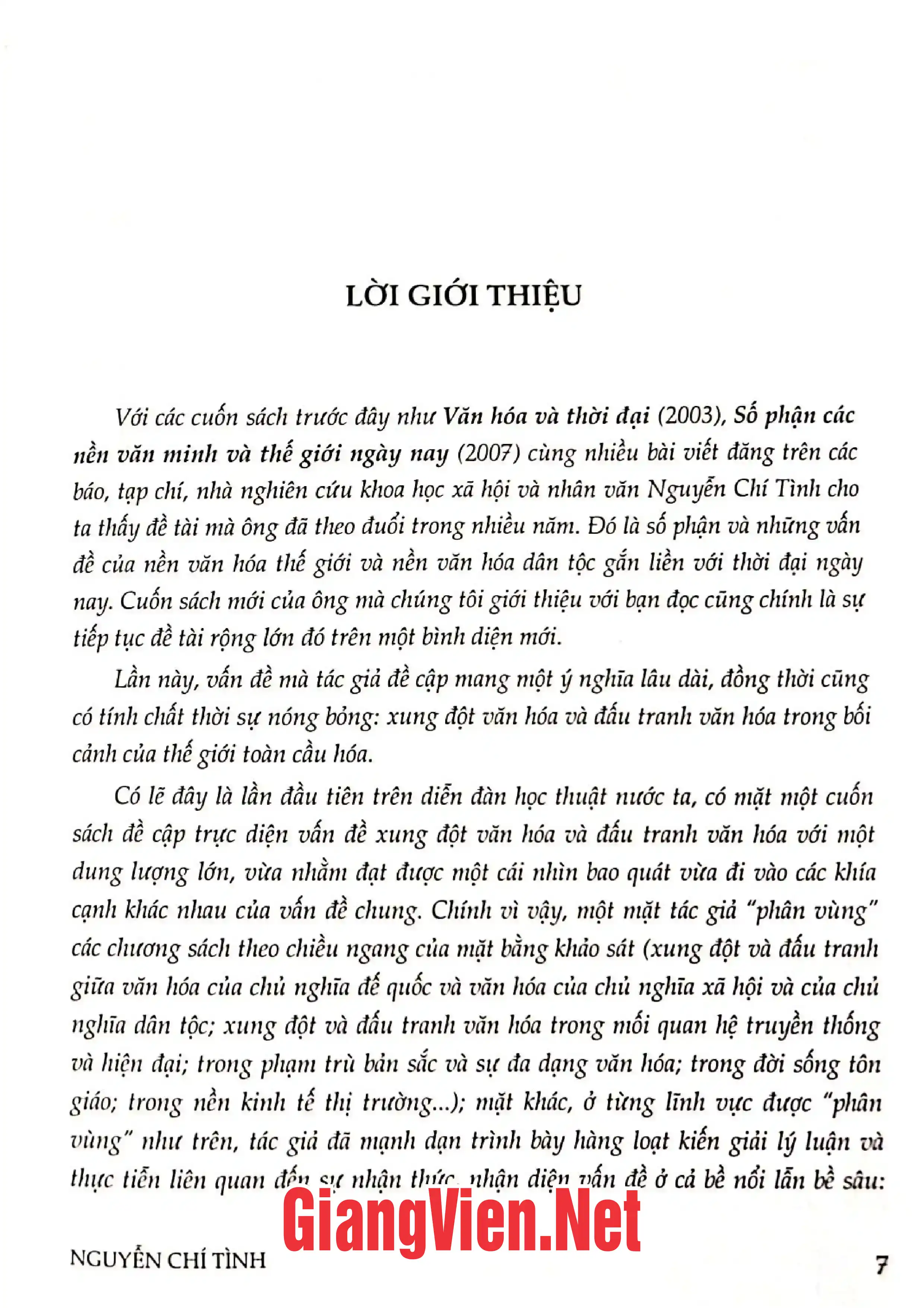 Mục lục chi tiết trang 2 sách Xung đột văn hóa và đấu tranh văn hóa