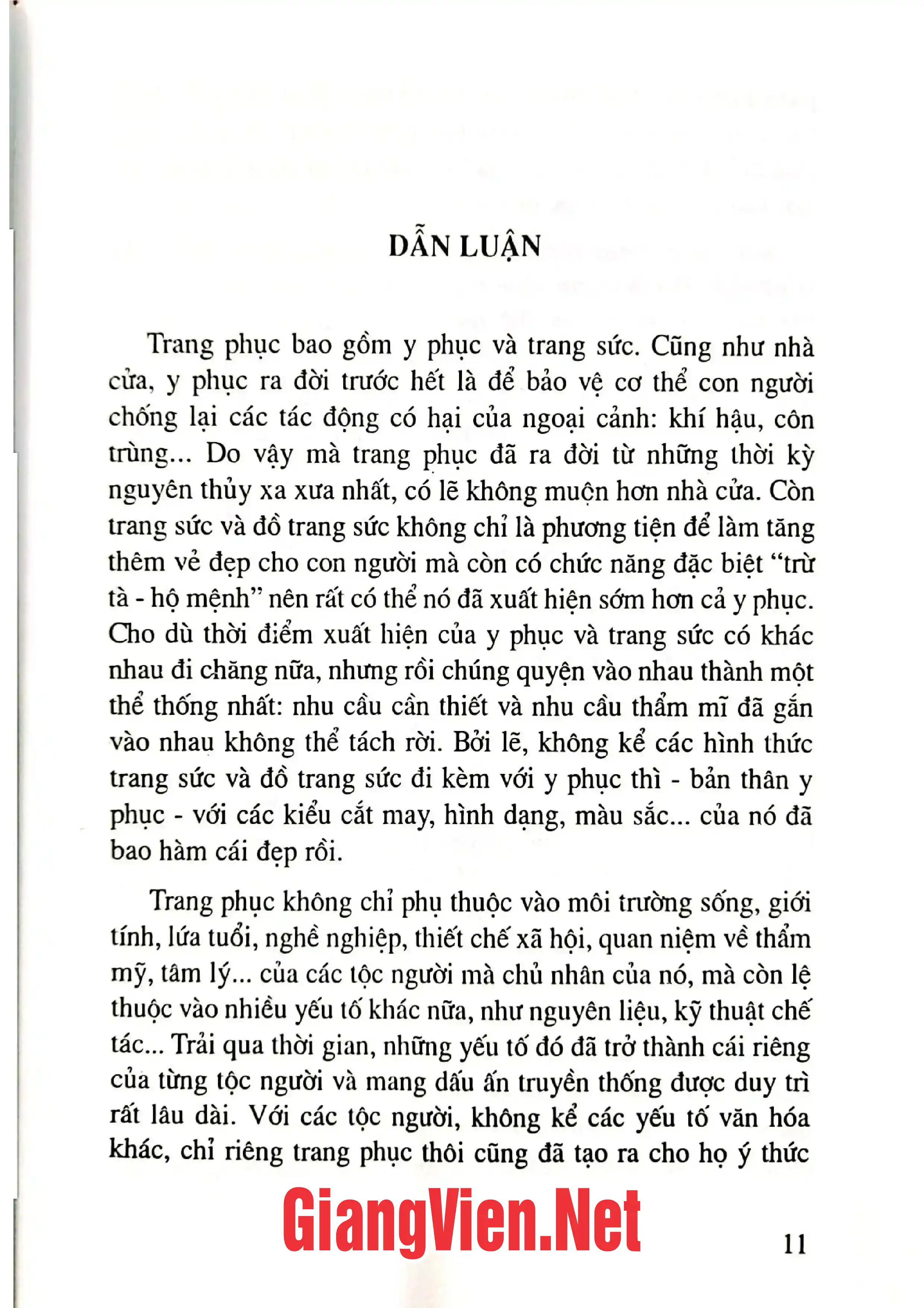 Mục lục chi tiết trang 2 sách Trang phục cổ truyền của người Dao ở Việt Nam