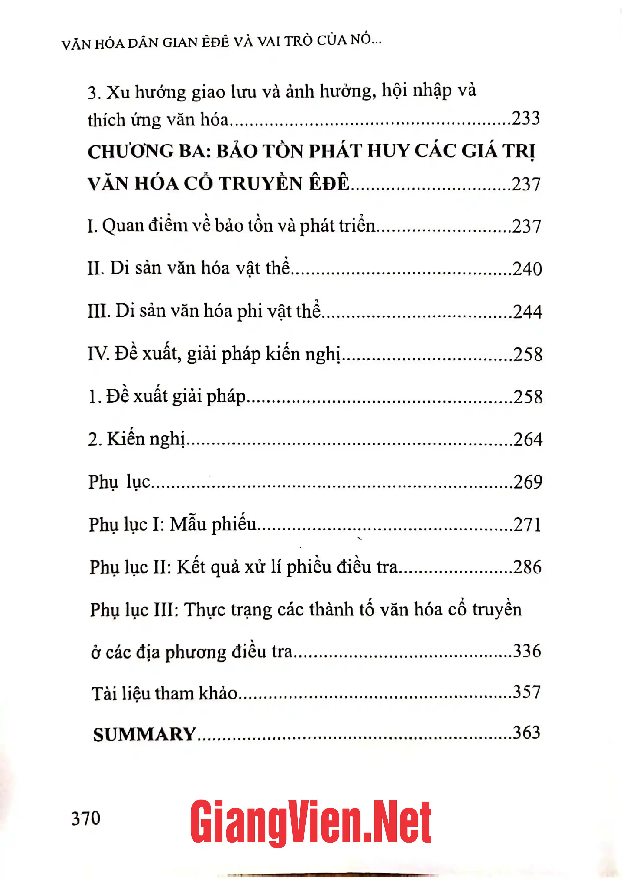 Nội dung mục lục và hình ảnh sách Văn hóa dân gian Ê Đê và vai trò của nó trong xã hội đương đại - Trang 5