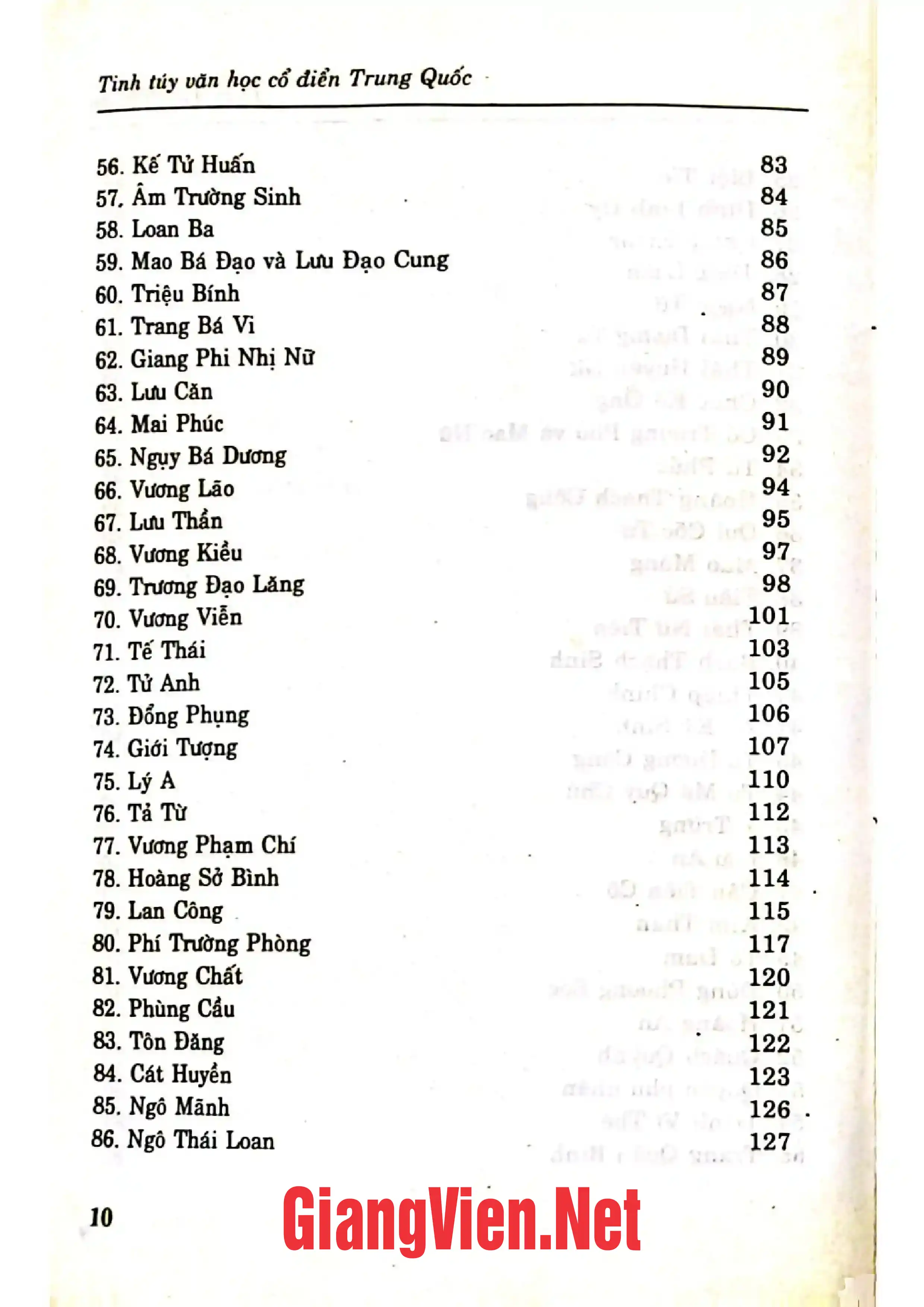 Mục lục chi tiết trang 2 sách Thần tiên truyện - Thiên phương dạ đàm, Truyện thần tiên của Trung Quốc