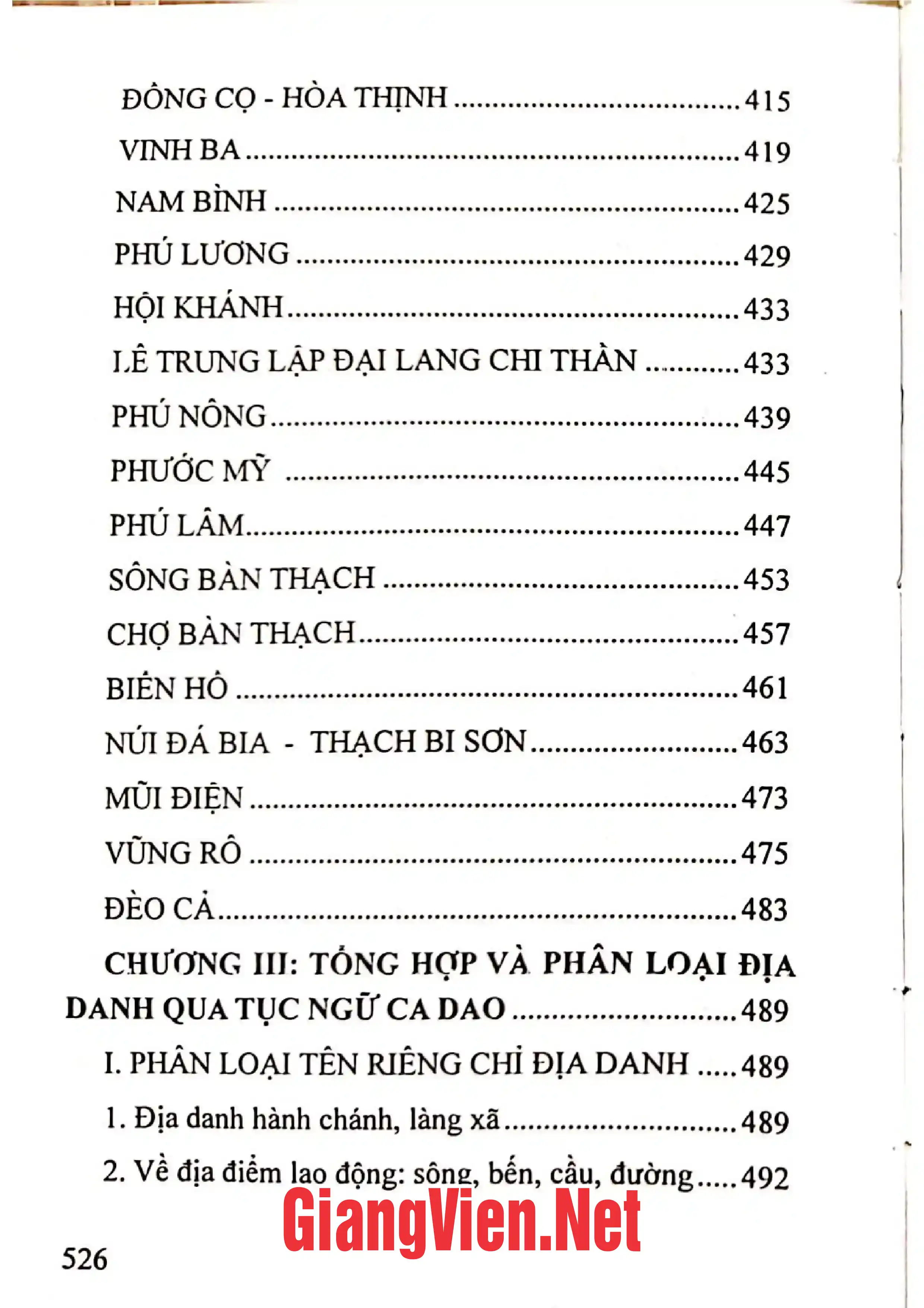Nội dung mục lục và hình ảnh sách Địa danh Phú Yên - Trang 5