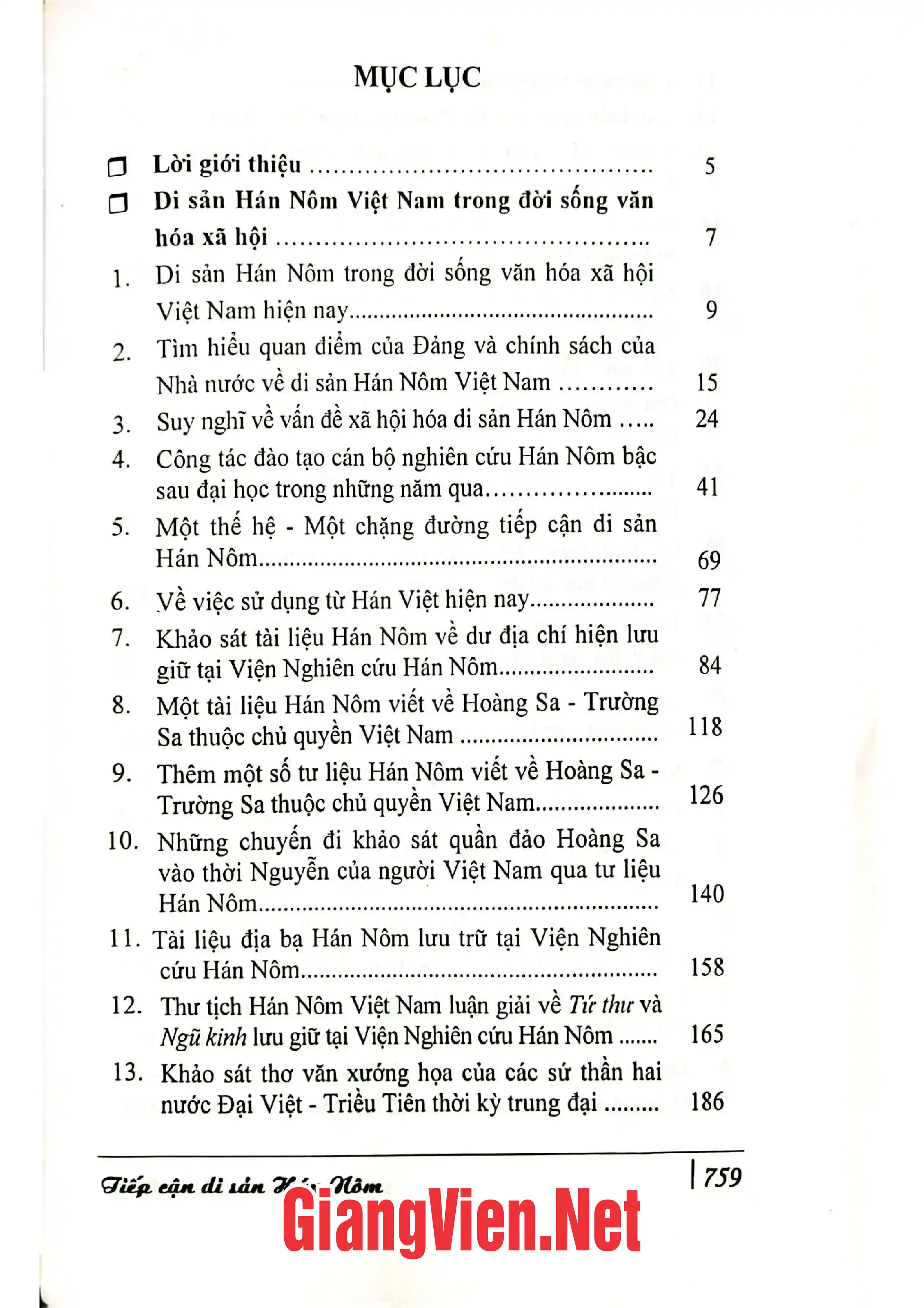 Trang bìa chính thức sách Tiếp cận di sản Hán Nôm