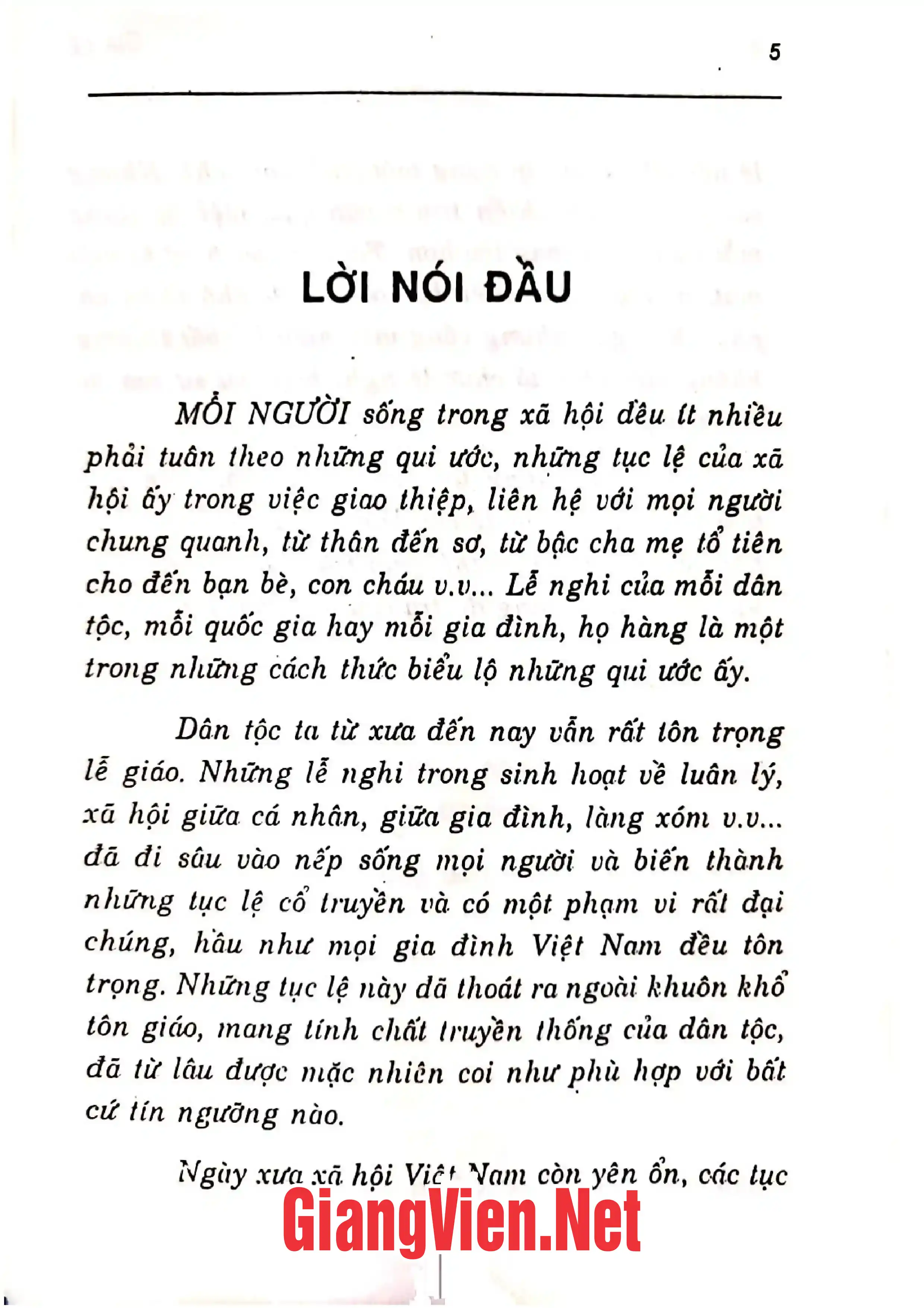 Trang bìa chính thức sách Gia lễ