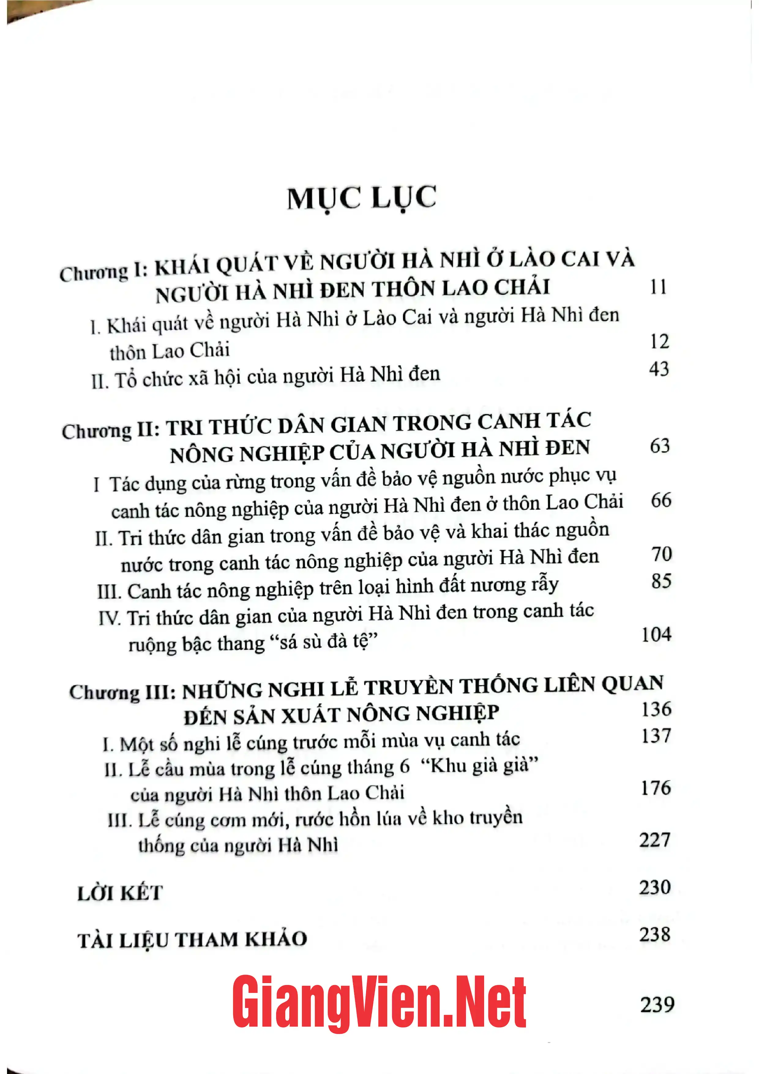 Ảnh minh họa nội dung cuốn sách: Tri thức dân gian và nghi lễ truyền thống trong sản xuất nông nghiệp của người Hà Nhì Đen