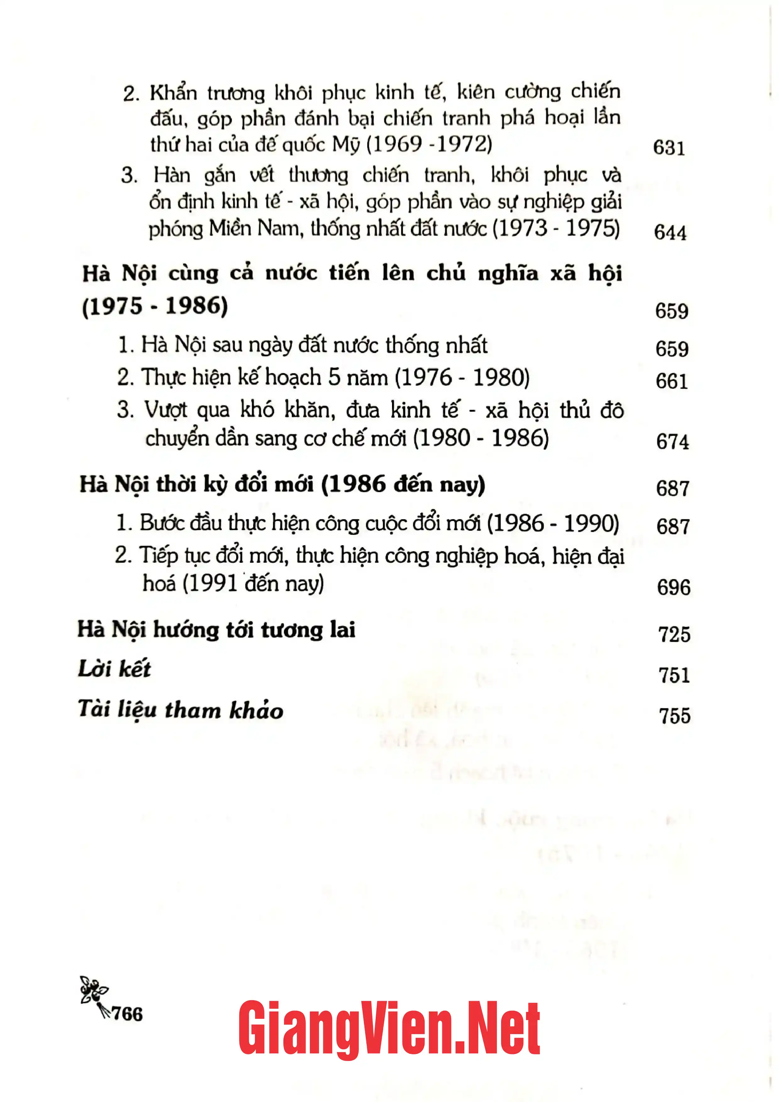 Mục lục chi tiết trang 3 sách Lược sử Hà Nội