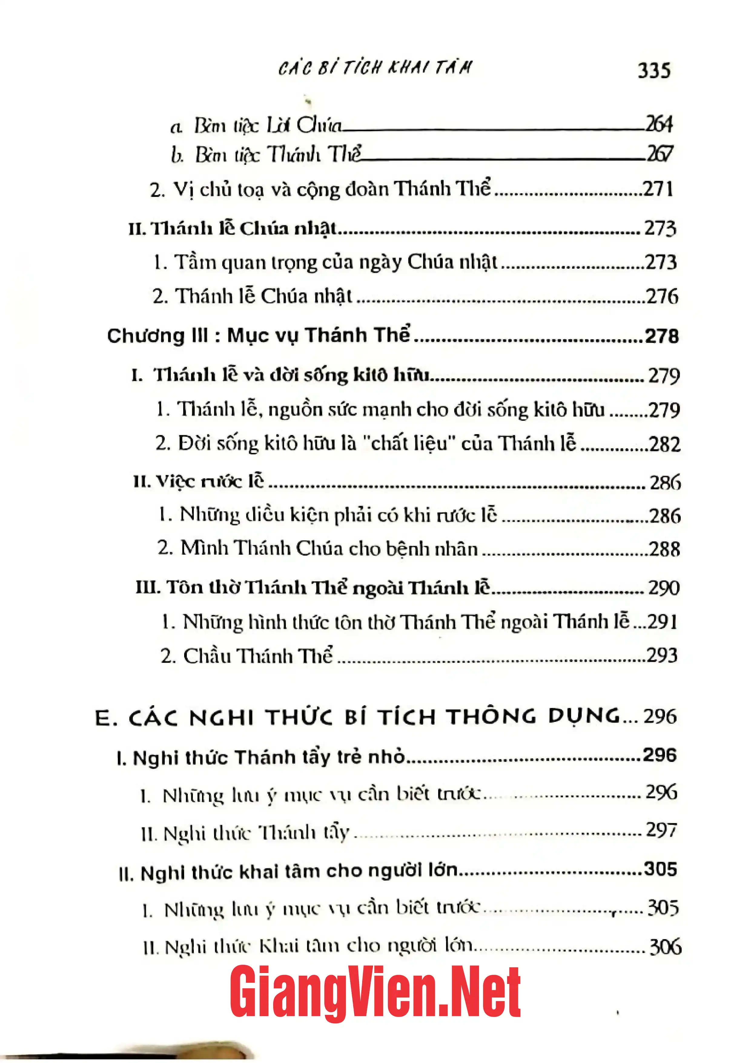 Ảnh minh họa nội dung cuốn sách: Tìm hiểu các bí tích Công giáo