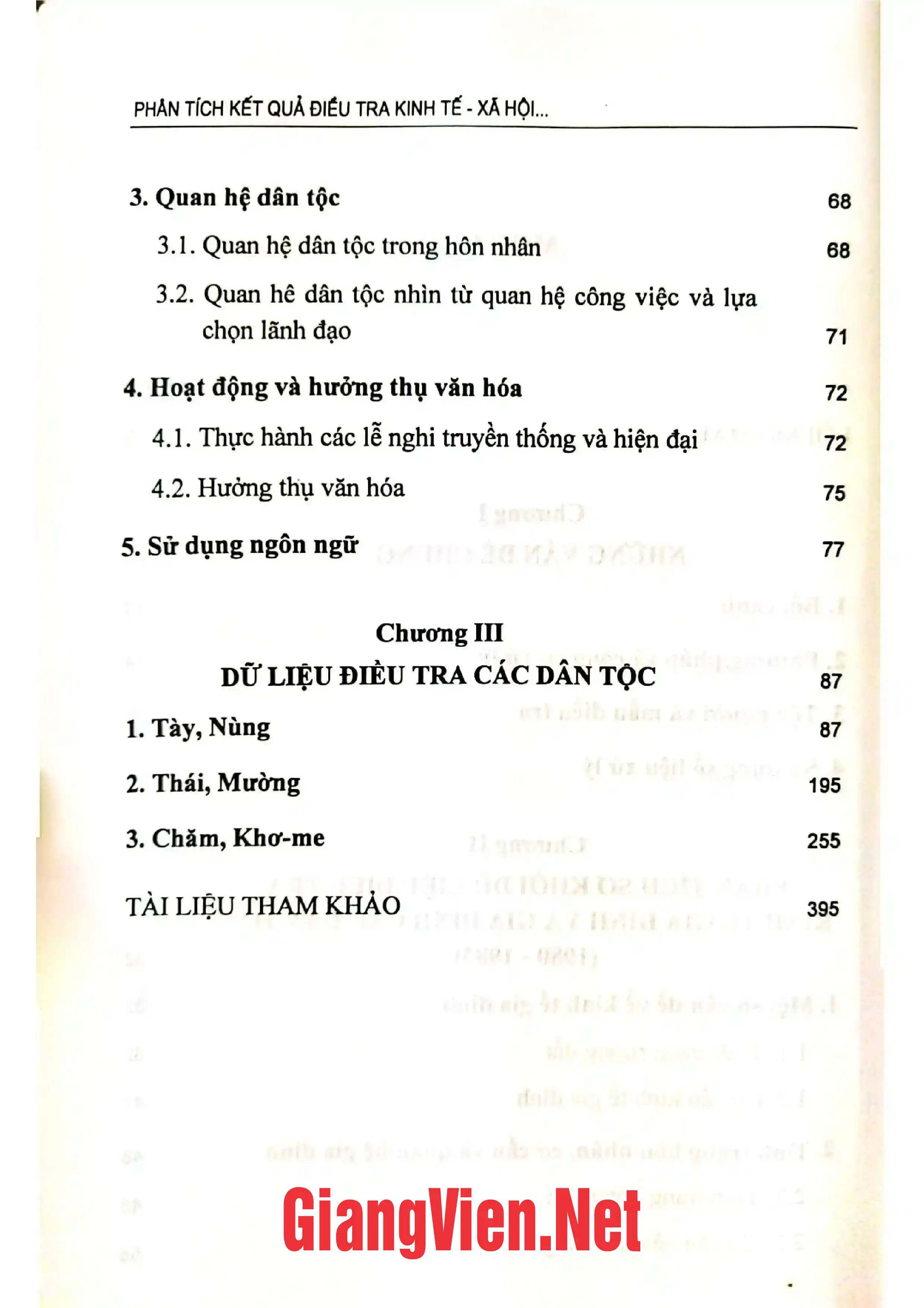 Ảnh minh họa nội dung cuốn sách: Phân tích kết quả điều tra kinh tế - xã hội và văn hóa ở các dân tộc Tày, Nùng, Thái, Mường, Chăm và Khơ-me 1980-1983