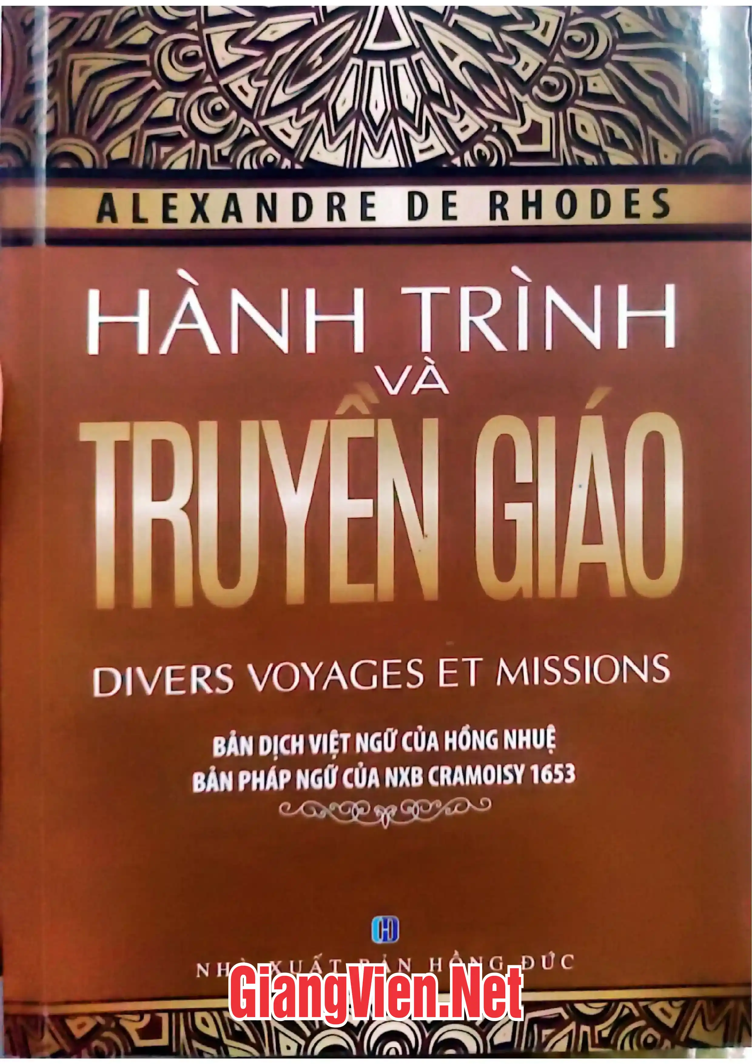 Ảnh bìa của Alexandre de Rhodes hành trình và truyền giáo