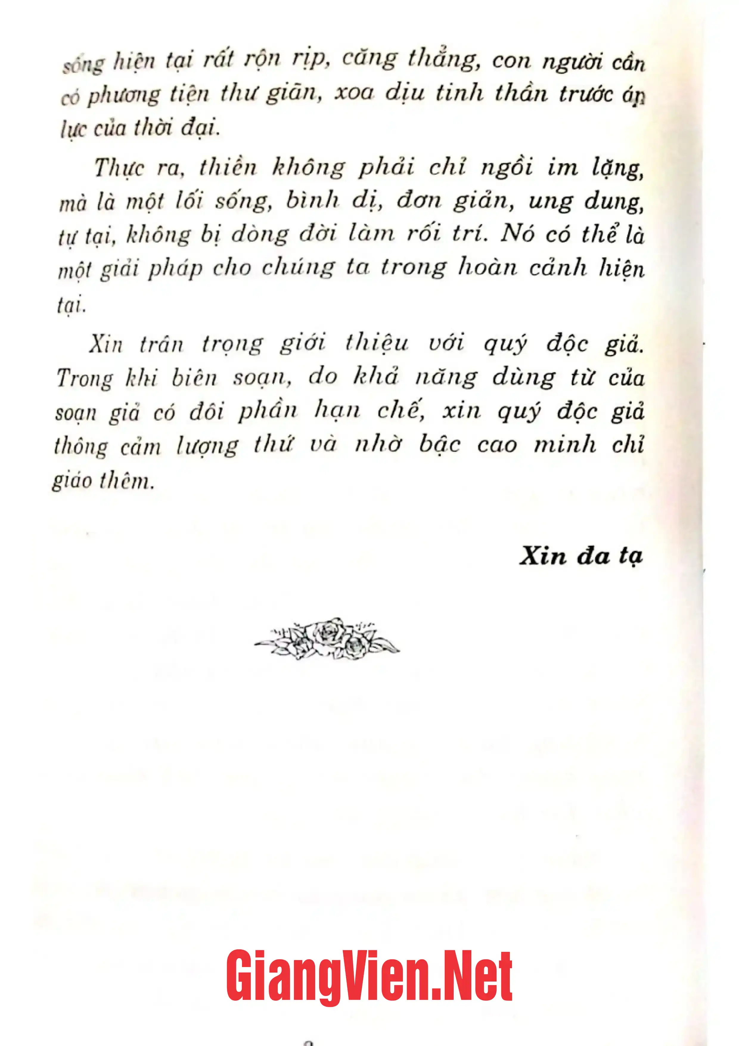 Ảnh minh họa nội dung cuốn sách: Một lối hành Thiền