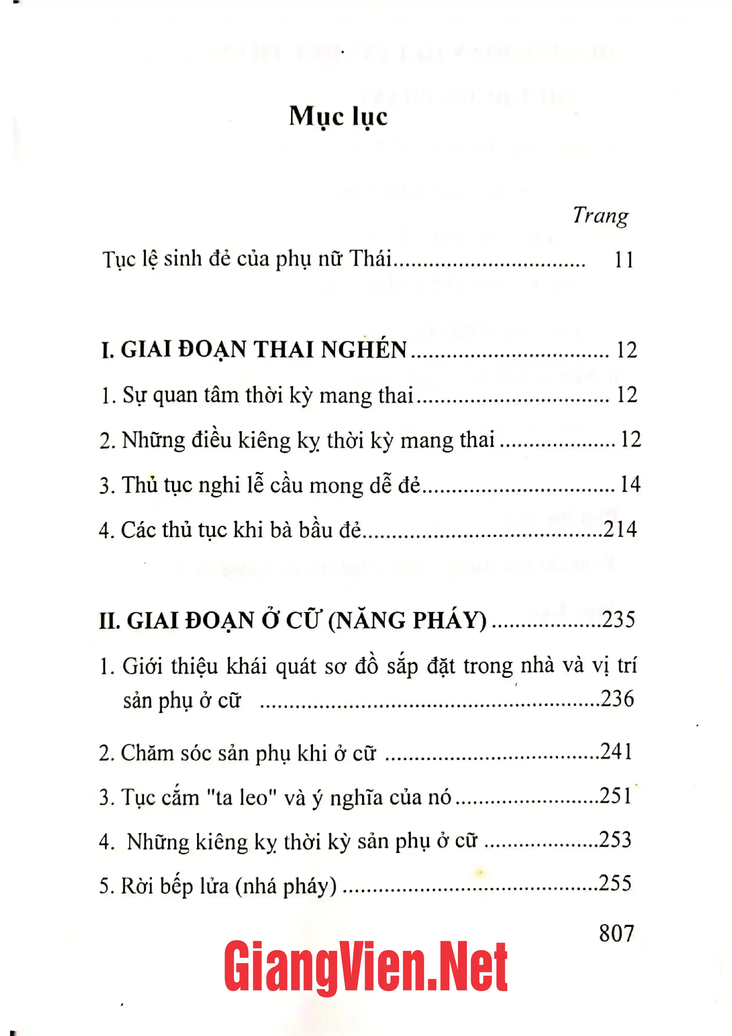 Trang bìa chính thức sách Tục lệ sinh đẻ của người phụ nữ Thái