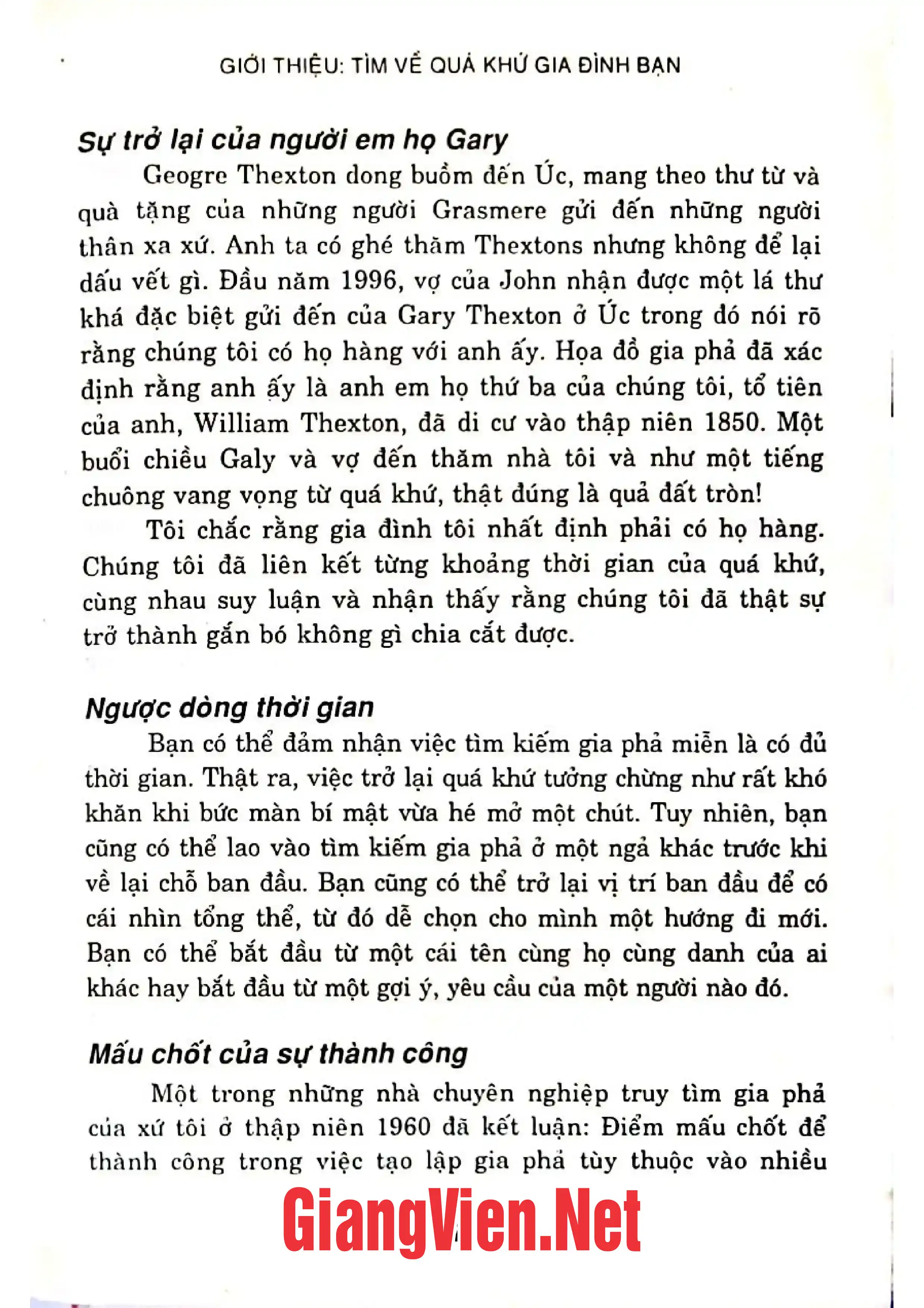 Ảnh minh họa nội dung cuốn sách: Truy tìm gia phả