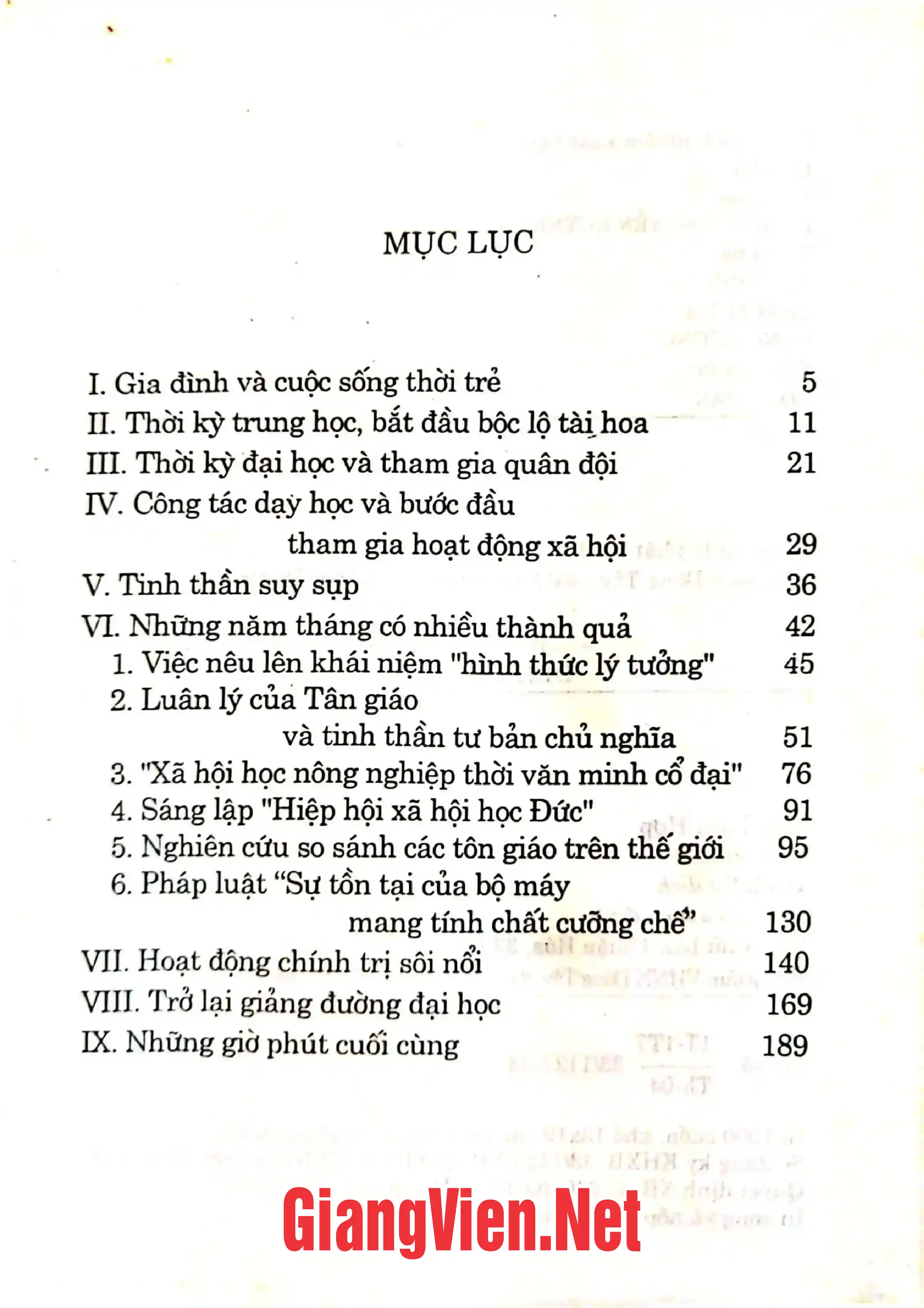 Trang bìa chính thức sách Max Weber