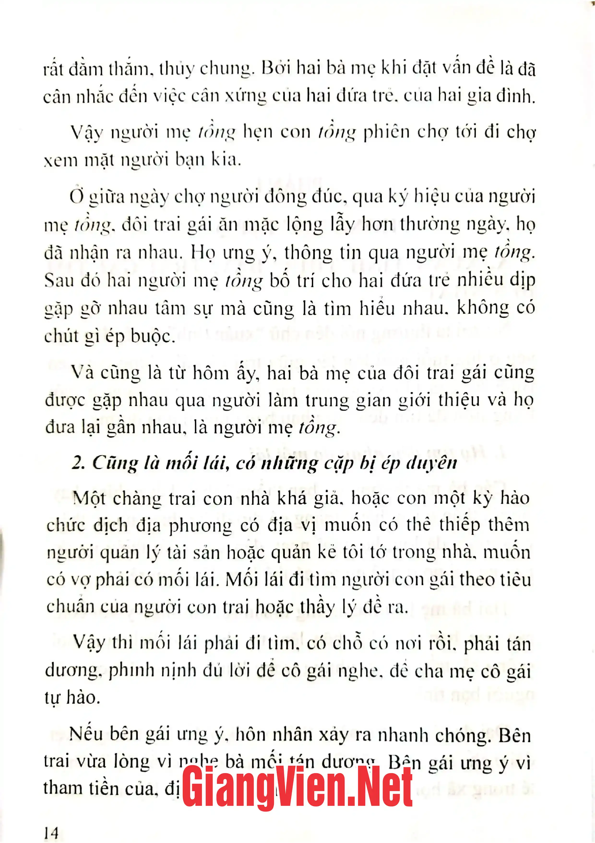 Mục lục chi tiết trang 3 sách Tục hôn nhân cổ của người Tày Nguyên Bình