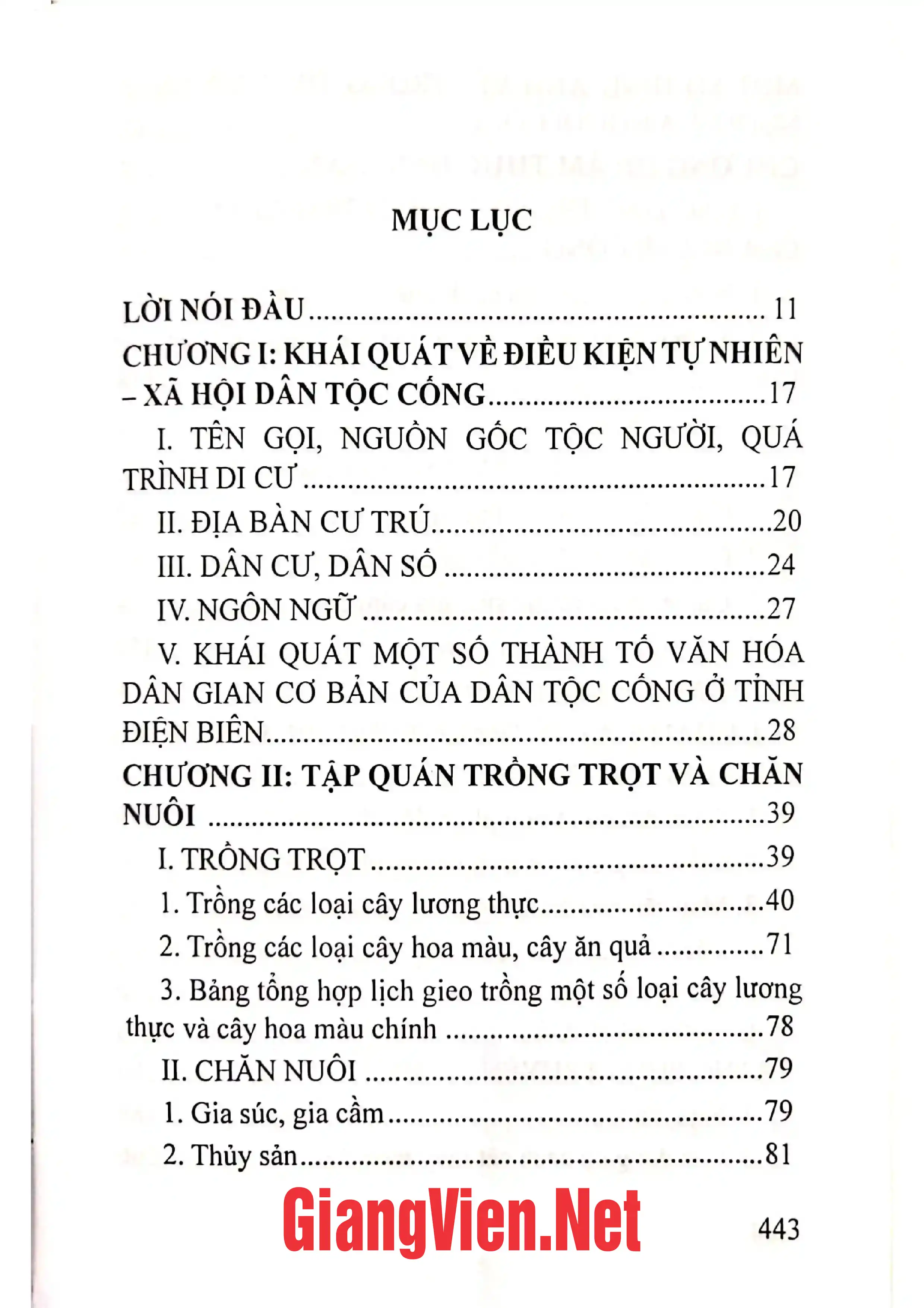 Trang bìa chính thức sách Văn hóa dân gian người Cống tỉnh Điện Biên Quyển 1
