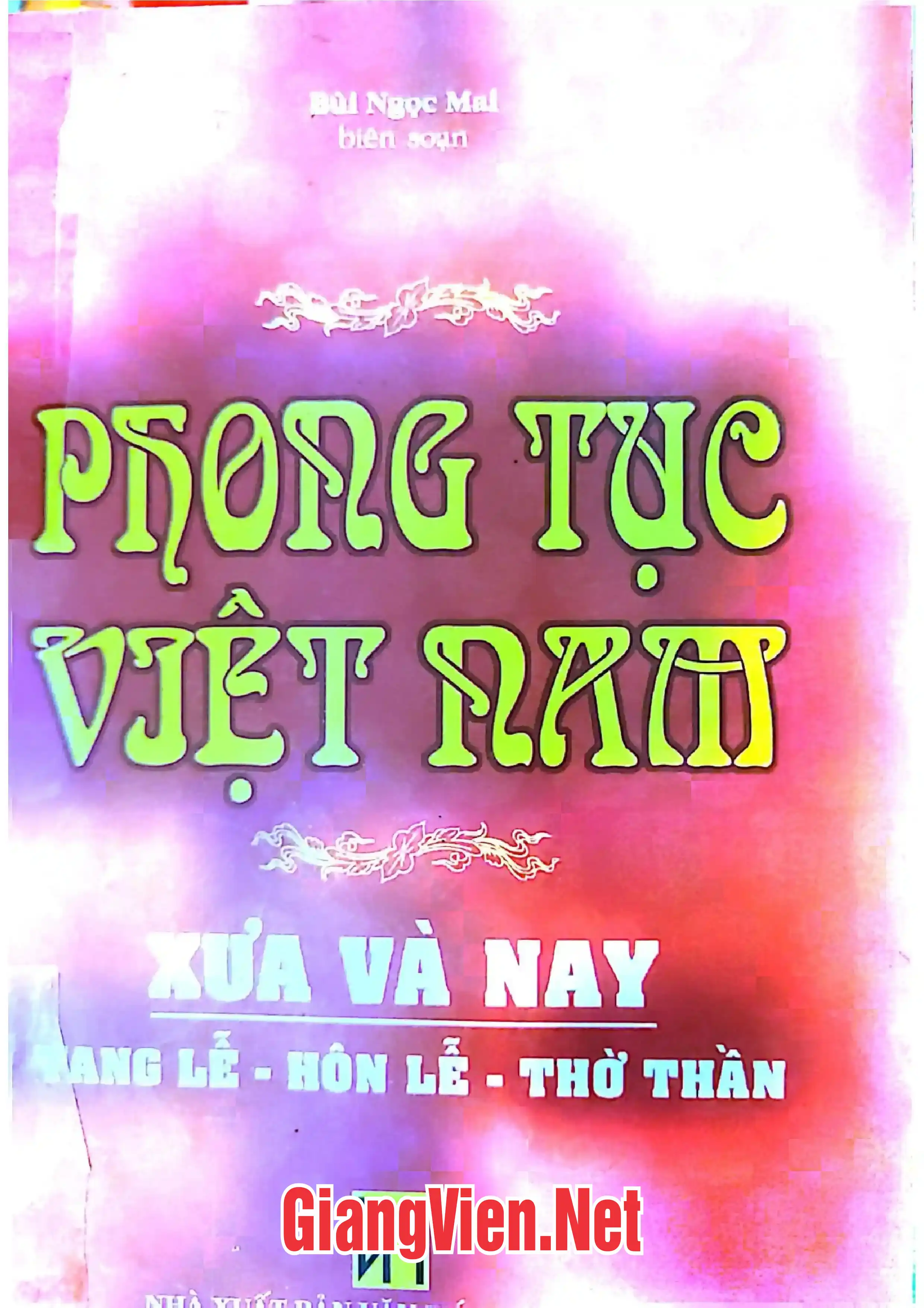 Ảnh bìa của Phong tục Việt Nam xưa và nay