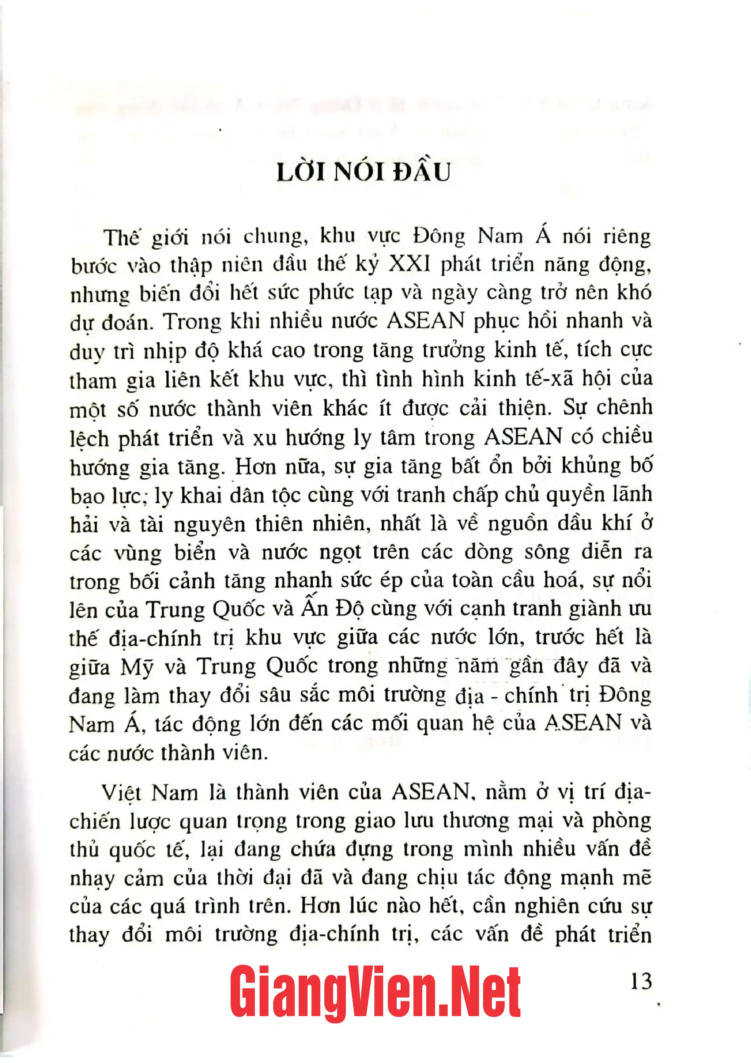 Nội dung mục lục và hình ảnh sách Những vấn đề chính trị, kinh tế Đông Nam á thập niêm đầu thế kỷ XXI - Trang 6