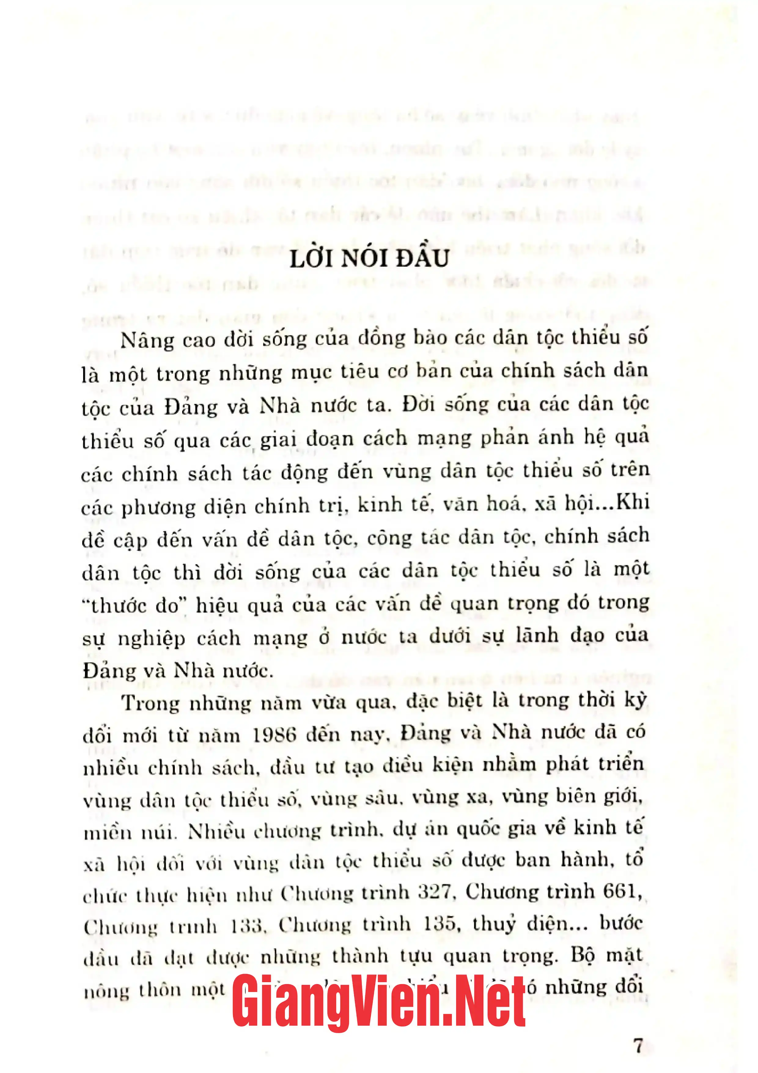 Nội dung trang phụ bản giới thiệu sách Giải pháp cải thiện đời sống cho đồng bào các dân tộc thiểu số