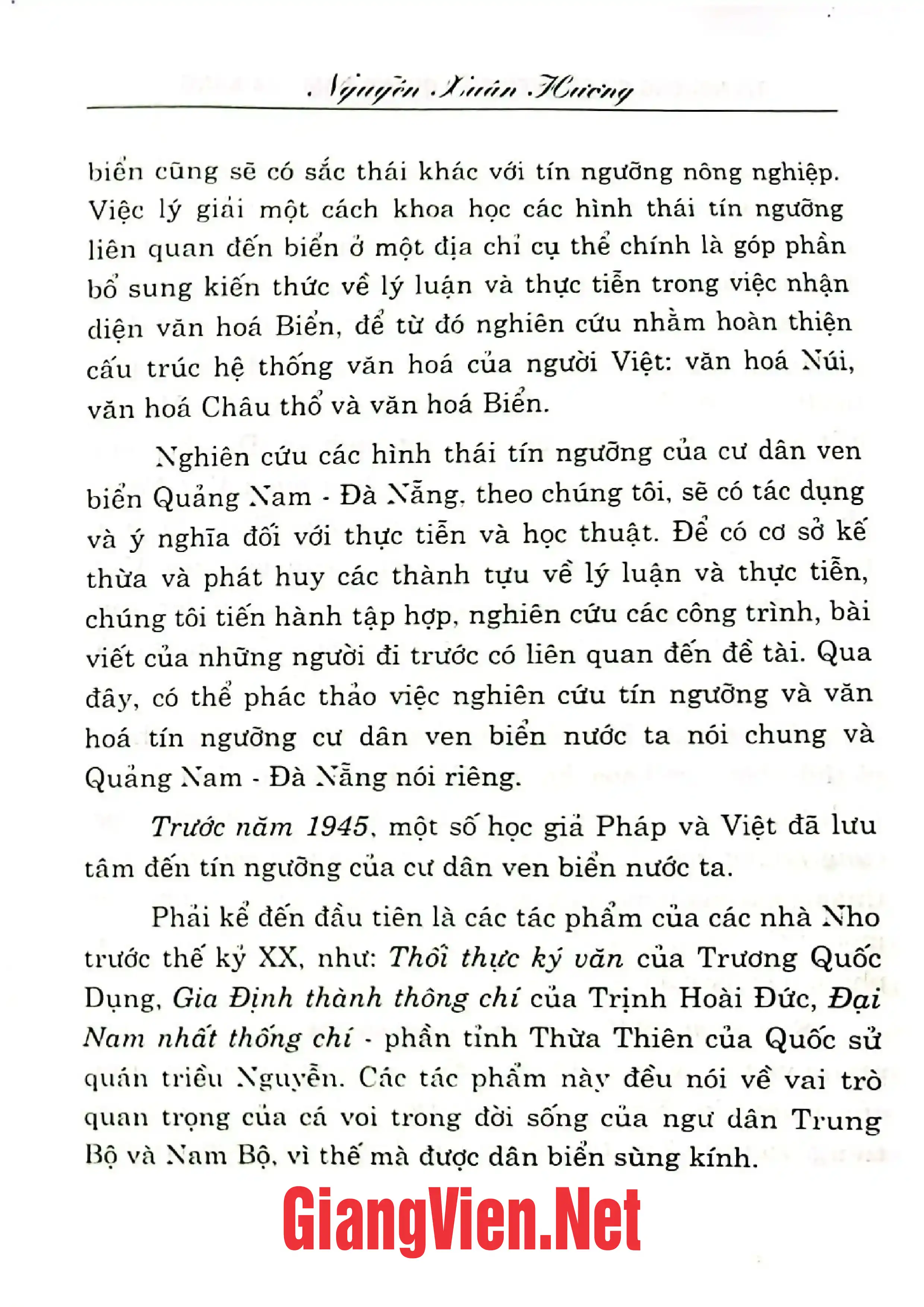 Mục lục chi tiết trang 3 sách Tín ngưỡng cư dân ven biển Quảng Nam - Đà Nẵng, Hình thái, đặc trưng và giá trị