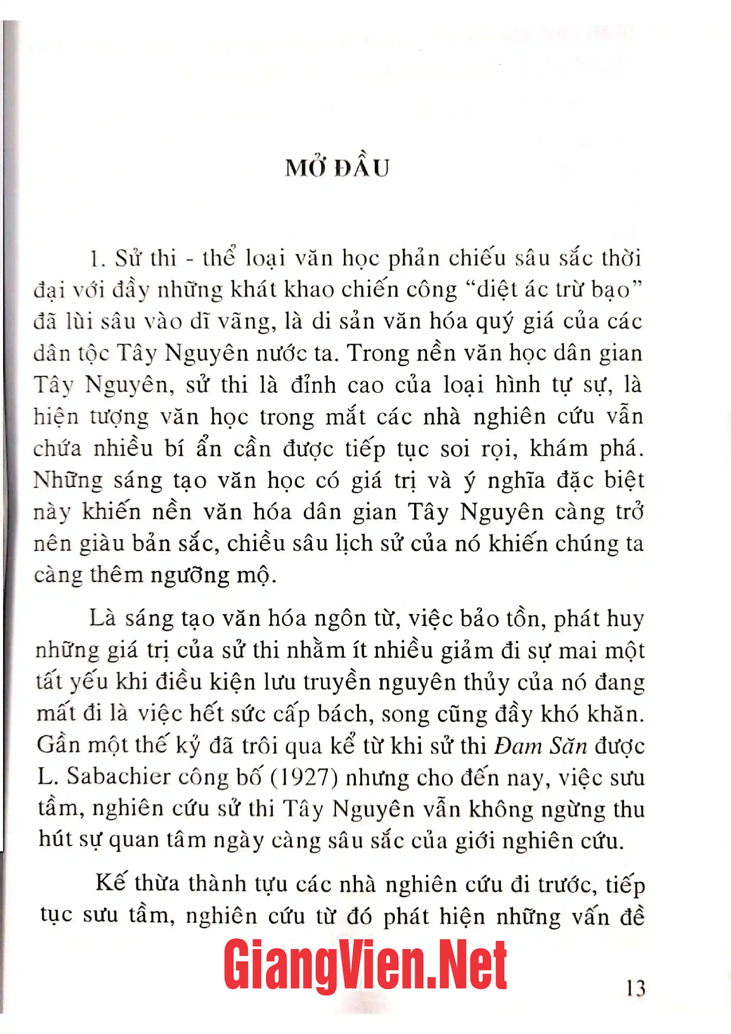 Mục lục chi tiết trang 2 sách Nhóm sử thi giông Bahnar