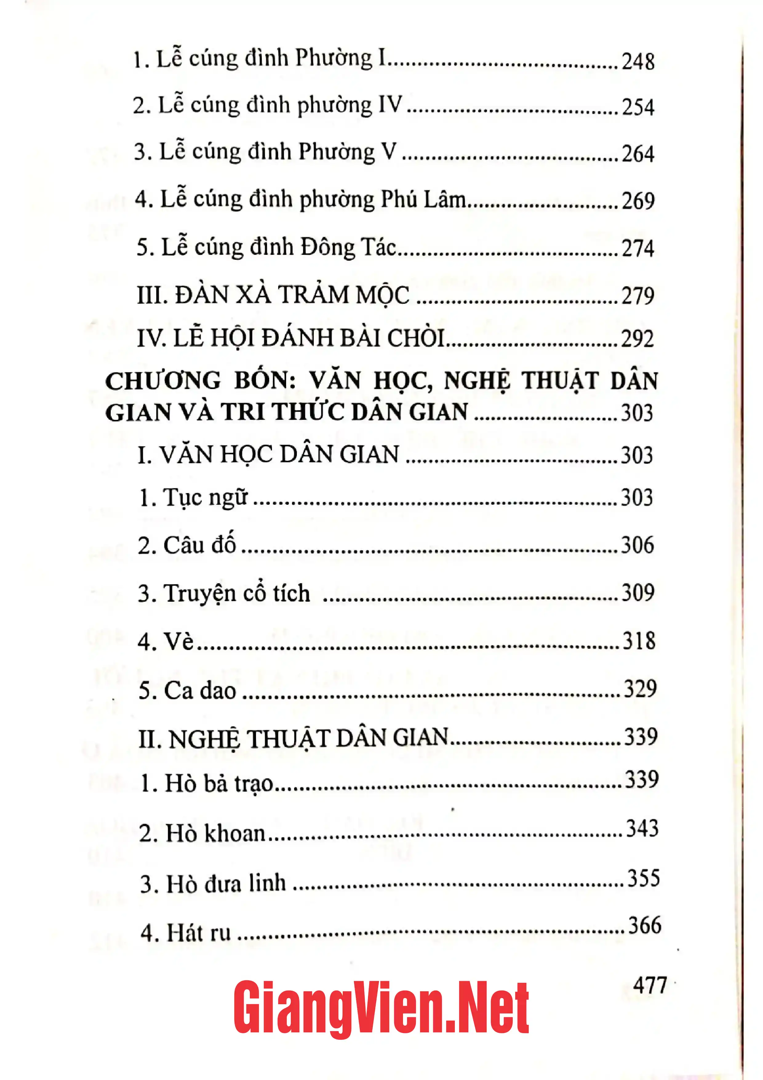 Nội dung trang phụ bản giới thiệu sách Di sản văn hóa dân gian vùng cửa sông Đà Diễn
