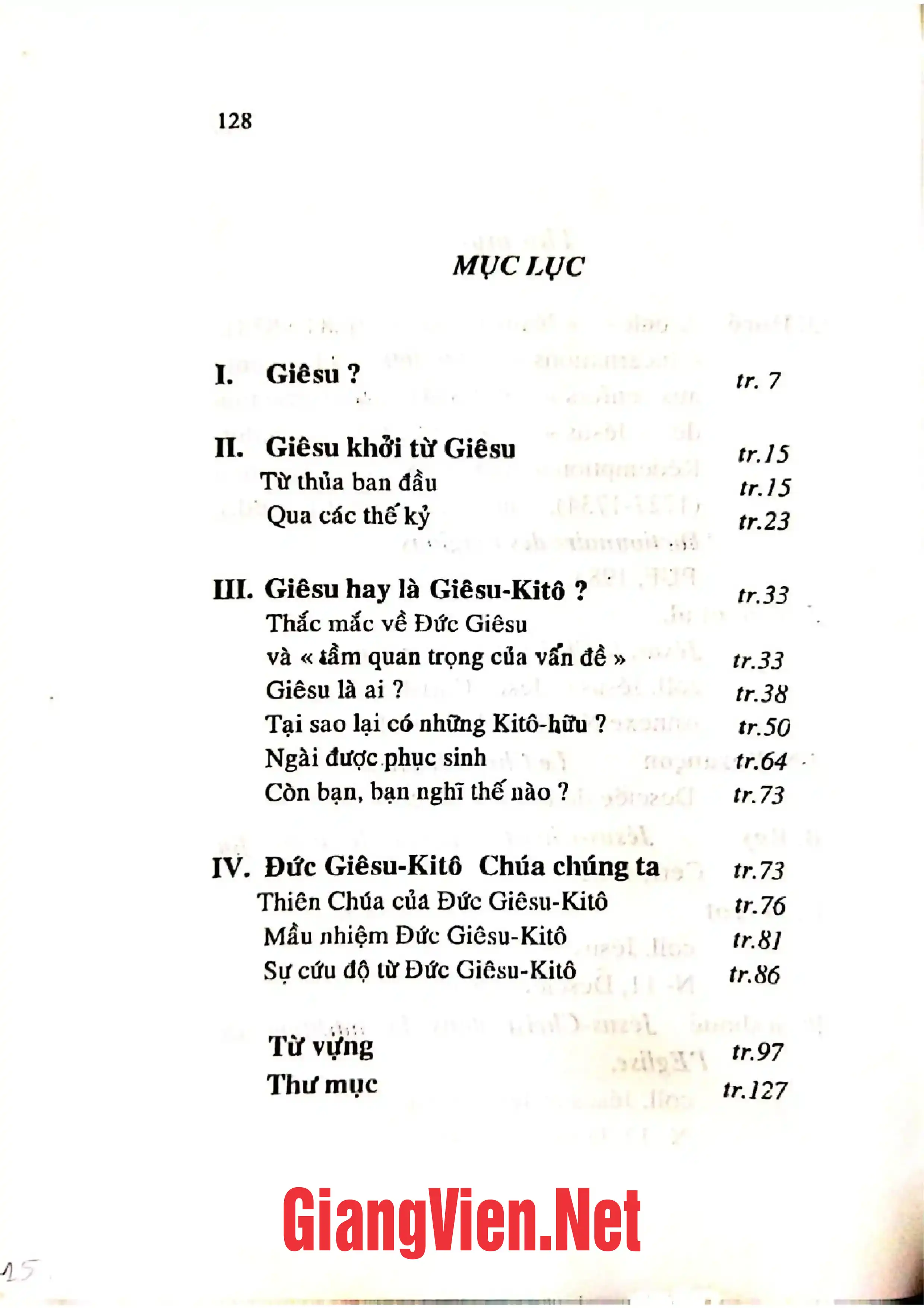 Trang bìa chính thức sách Giê su - Ki tô