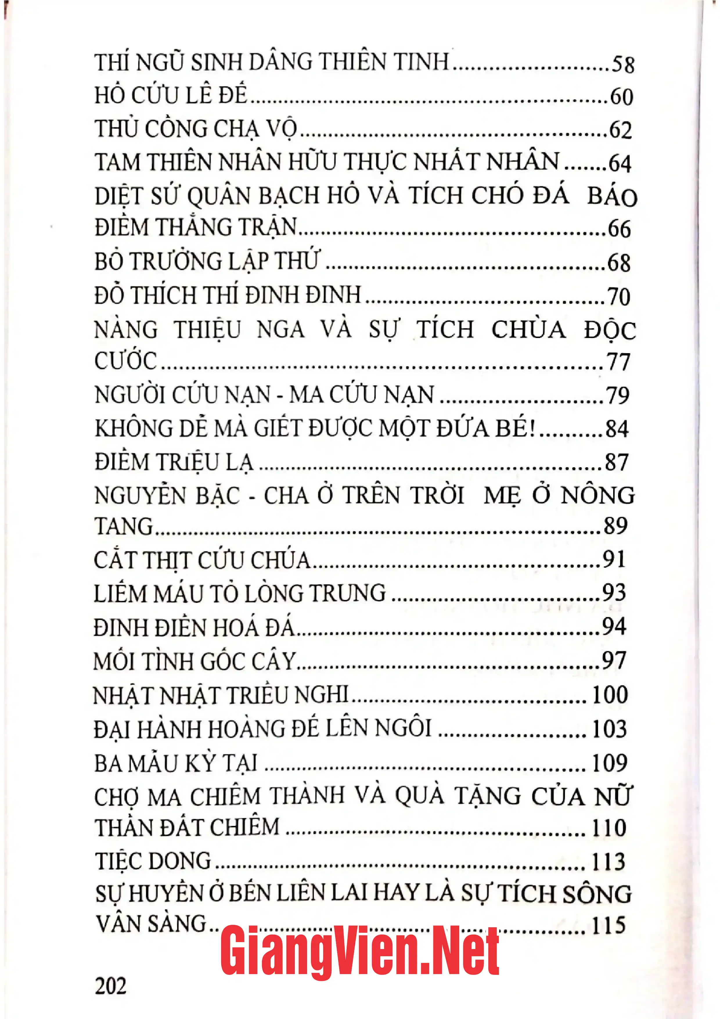 Mục lục chi tiết trang 1 sách Trăn trở ngàn năm Huyền thoại - Truyền thuyết Đinh Lê ở Hà Nam