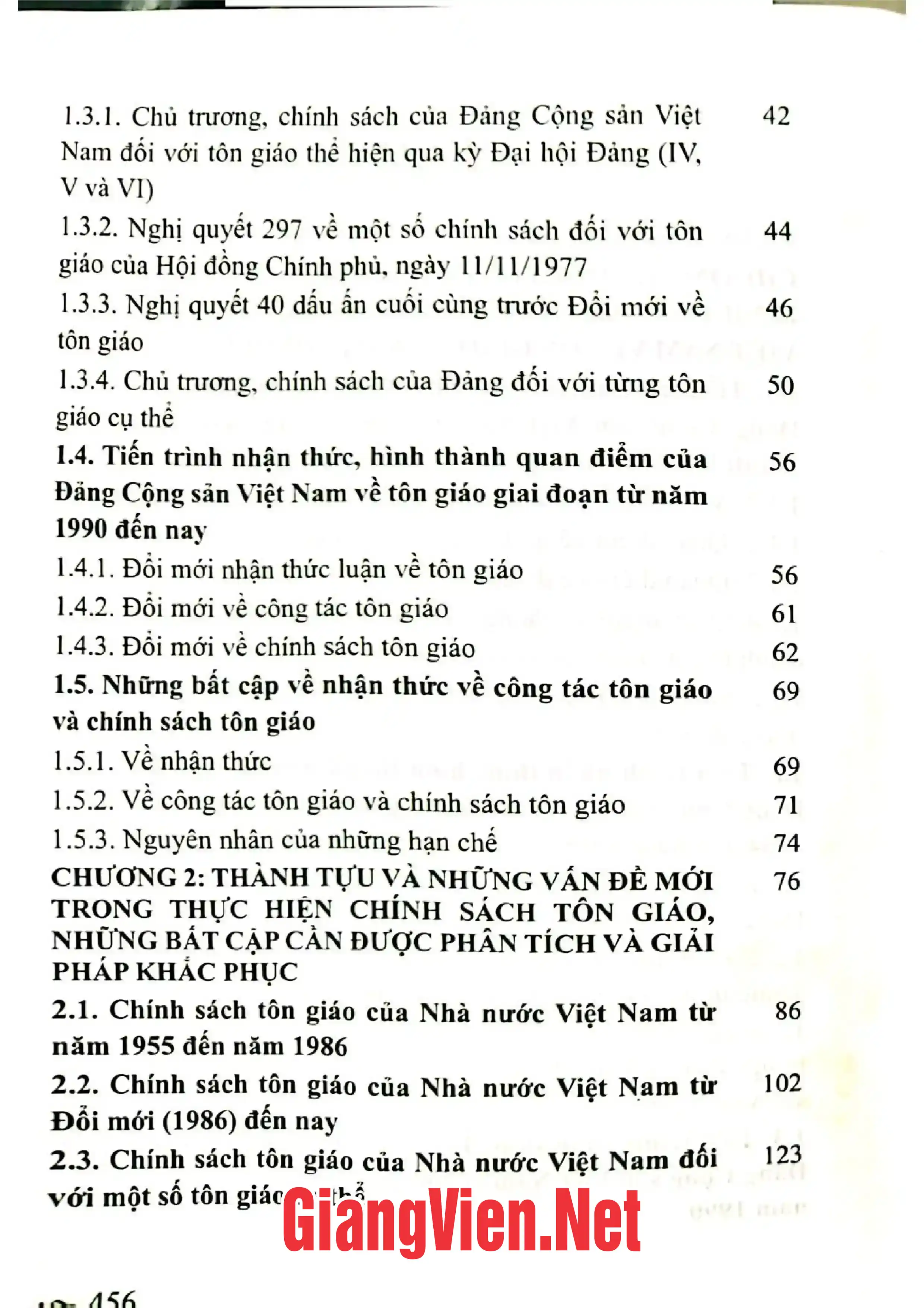 Ảnh minh họa nội dung cuốn sách: Tiếp tục đổi mới chính sách về tôn giáo ở Việt Nam hiện nay - Những vấn đề lý luận