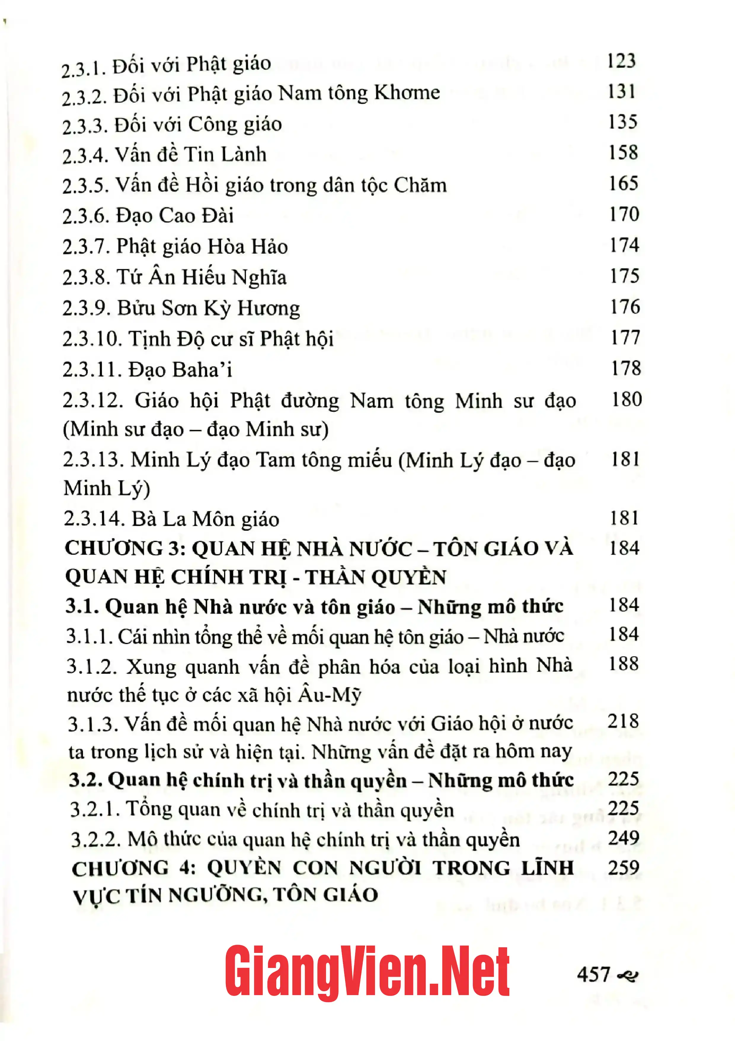Ảnh minh họa nội dung cuốn sách: Tiếp tục đổi mới chính sách về tôn giáo ở Việt Nam hiện nay - Những vấn đề lý luận