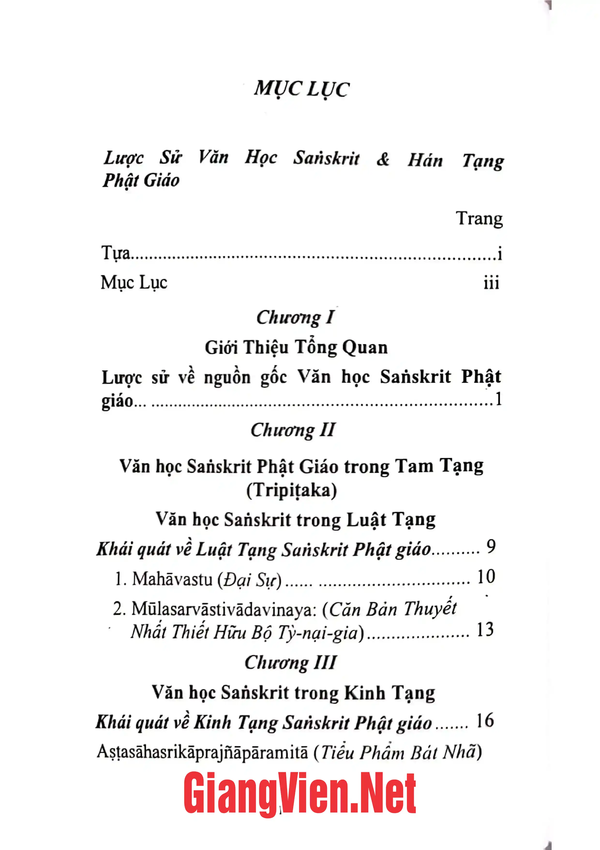 Trang bìa chính thức sách Lược sử văn học Sanskrit và Hán Tạng Phật giáo