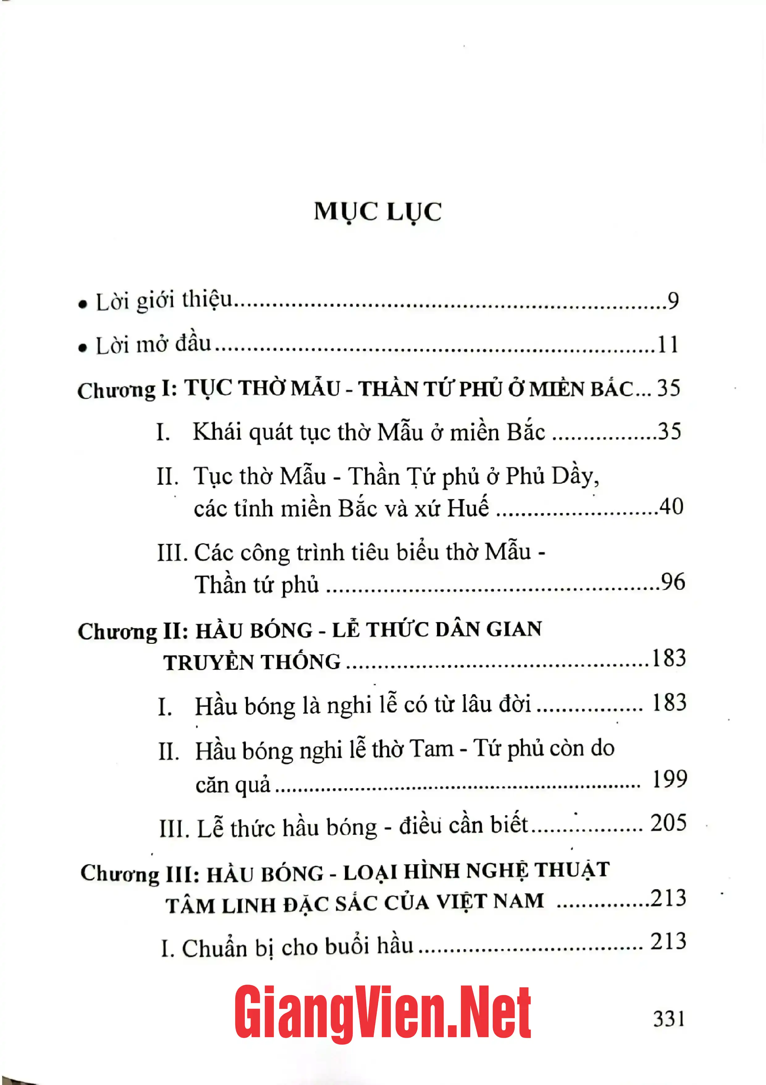 Ảnh minh họa nội dung cuốn sách: Hầu bóng lễ thức dân gian trong thờ Mẫu - Thần Tứ Phủ ở miền Bắc