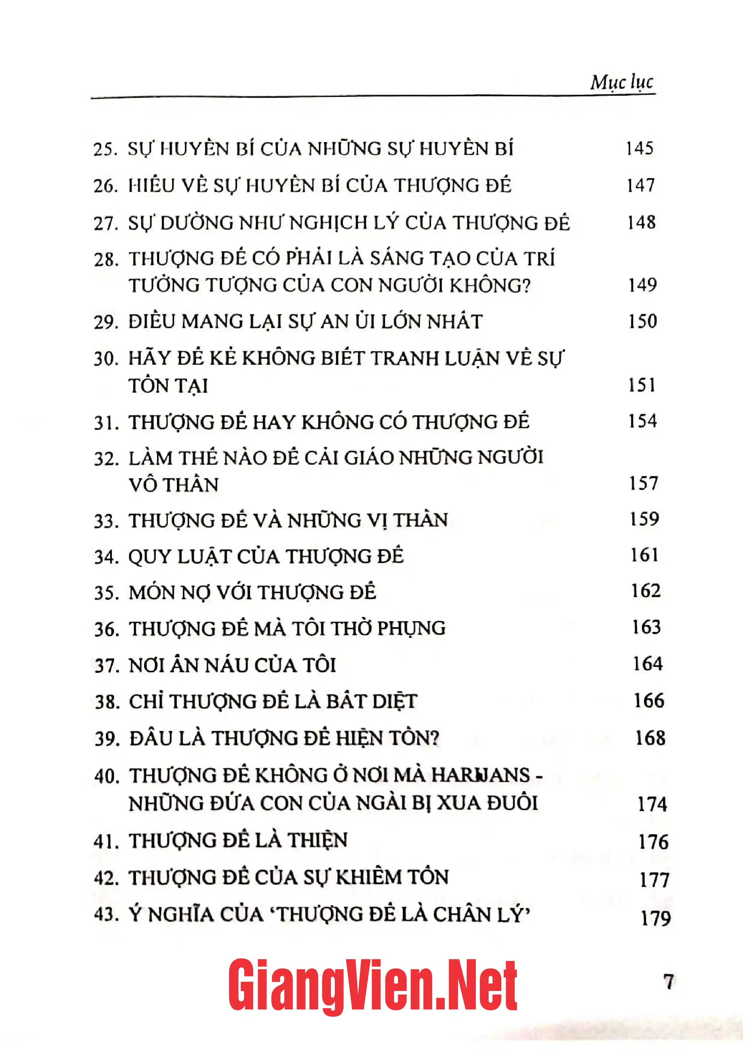 Mục lục chi tiết trang 2 sách Tinh túy Hindu giáo