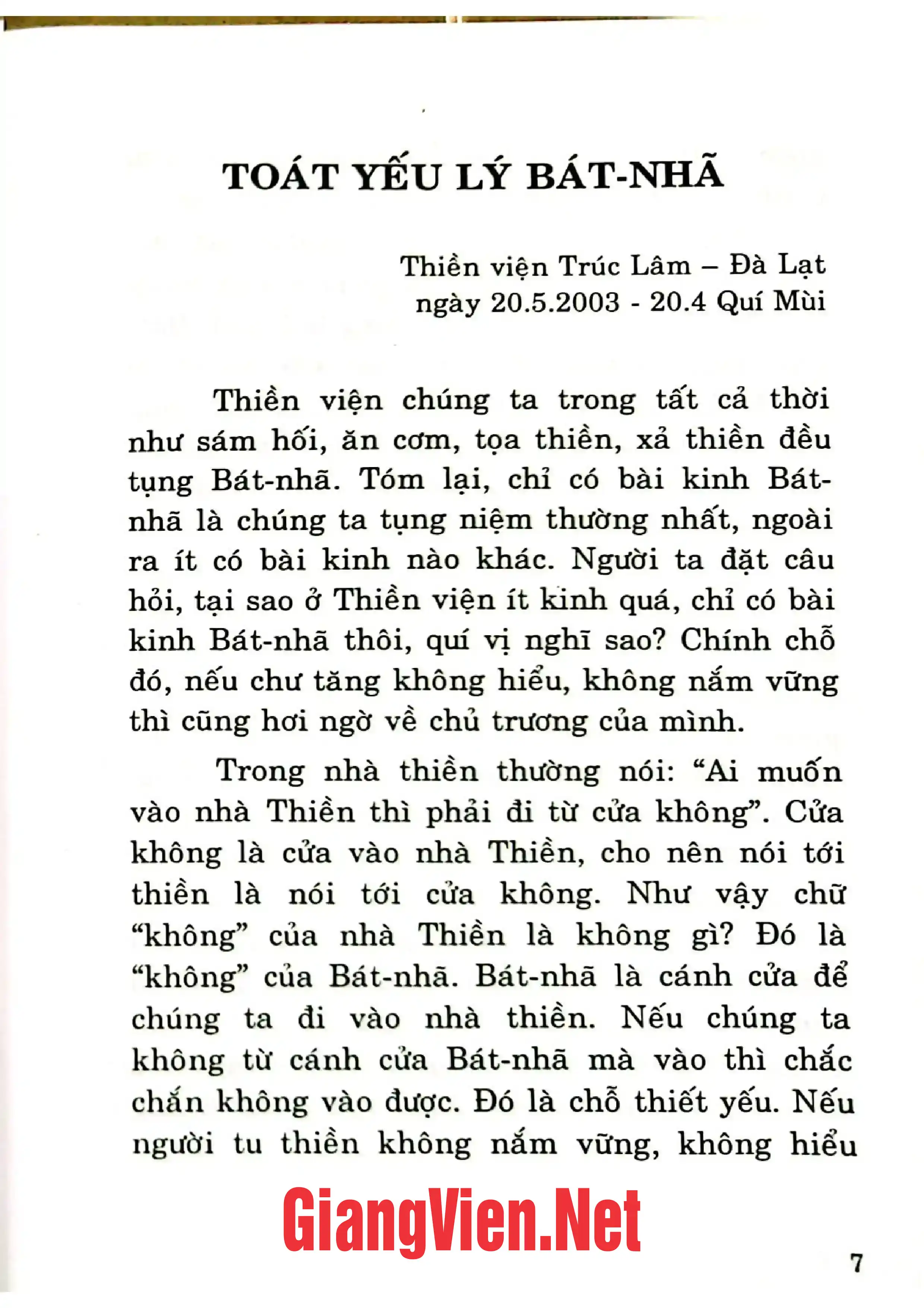 Ảnh minh họa nội dung cuốn sách: Tiến thẳng vào thiền tông