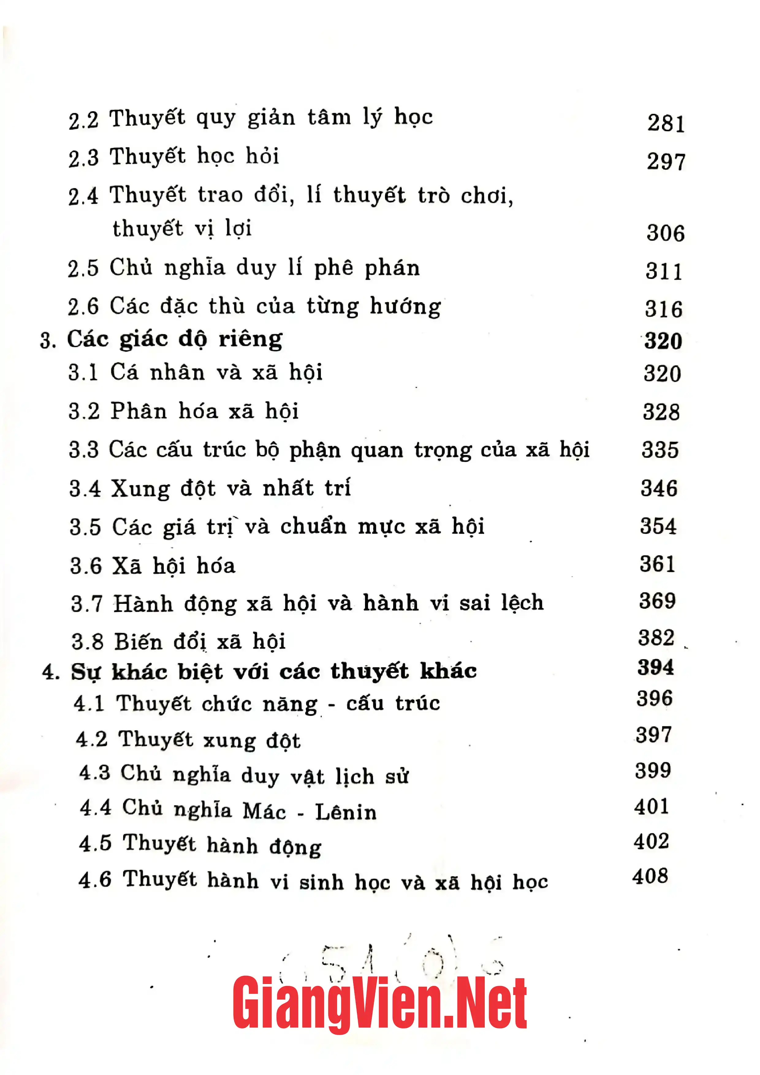Nội dung trang phụ bản giới thiệu sách Các lý thuyết xã hội học hiện đại