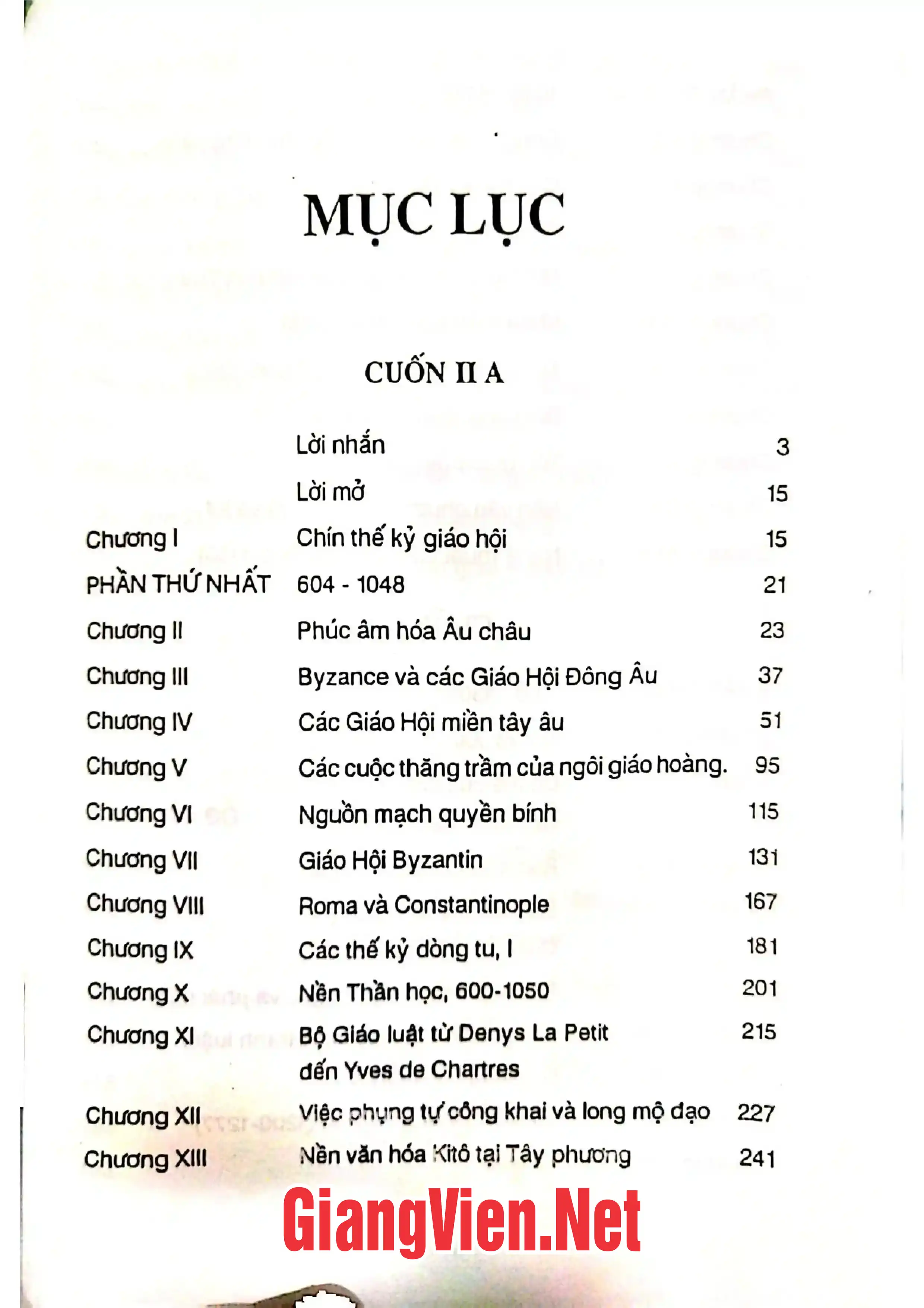 Trang bìa chính thức sách Tân lịch sử giáo hội, Cuốn II B: Thời Trung cổ 600-1500