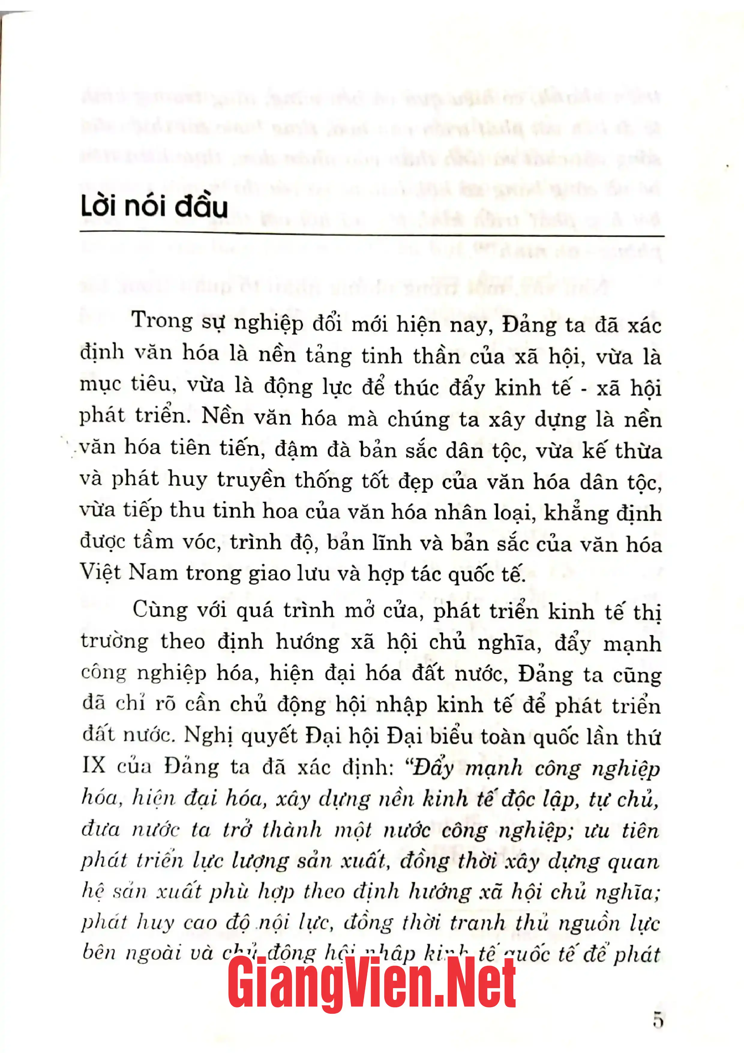 Mục lục chi tiết trang 2 sách Những thách thức của văn hóa Việt Nam trong quá trình hội nhập kinh tế