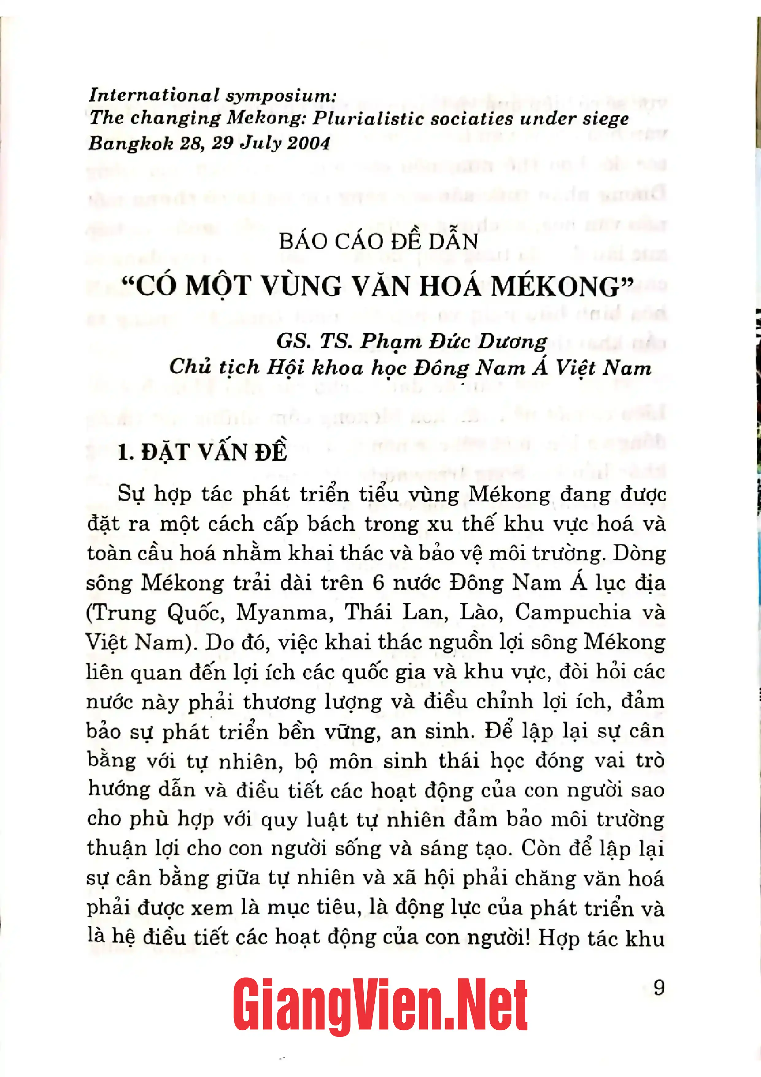 Mục lục chi tiết trang 3 sách Có một vùng văn hóa Mekong