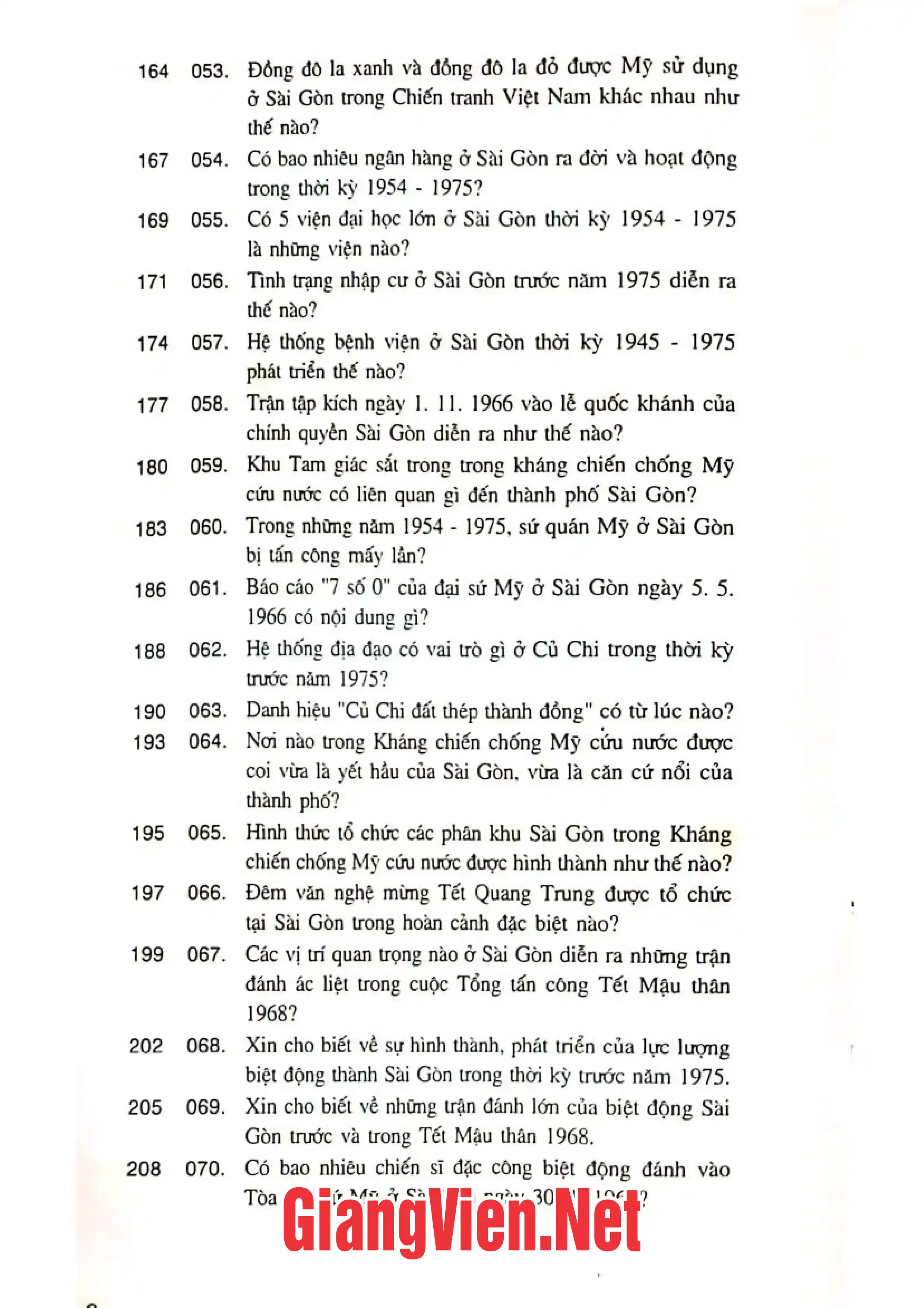 Mục lục chi tiết trang 3 sách Lịch sử Sài Gòn thời kỳ 1945-1975