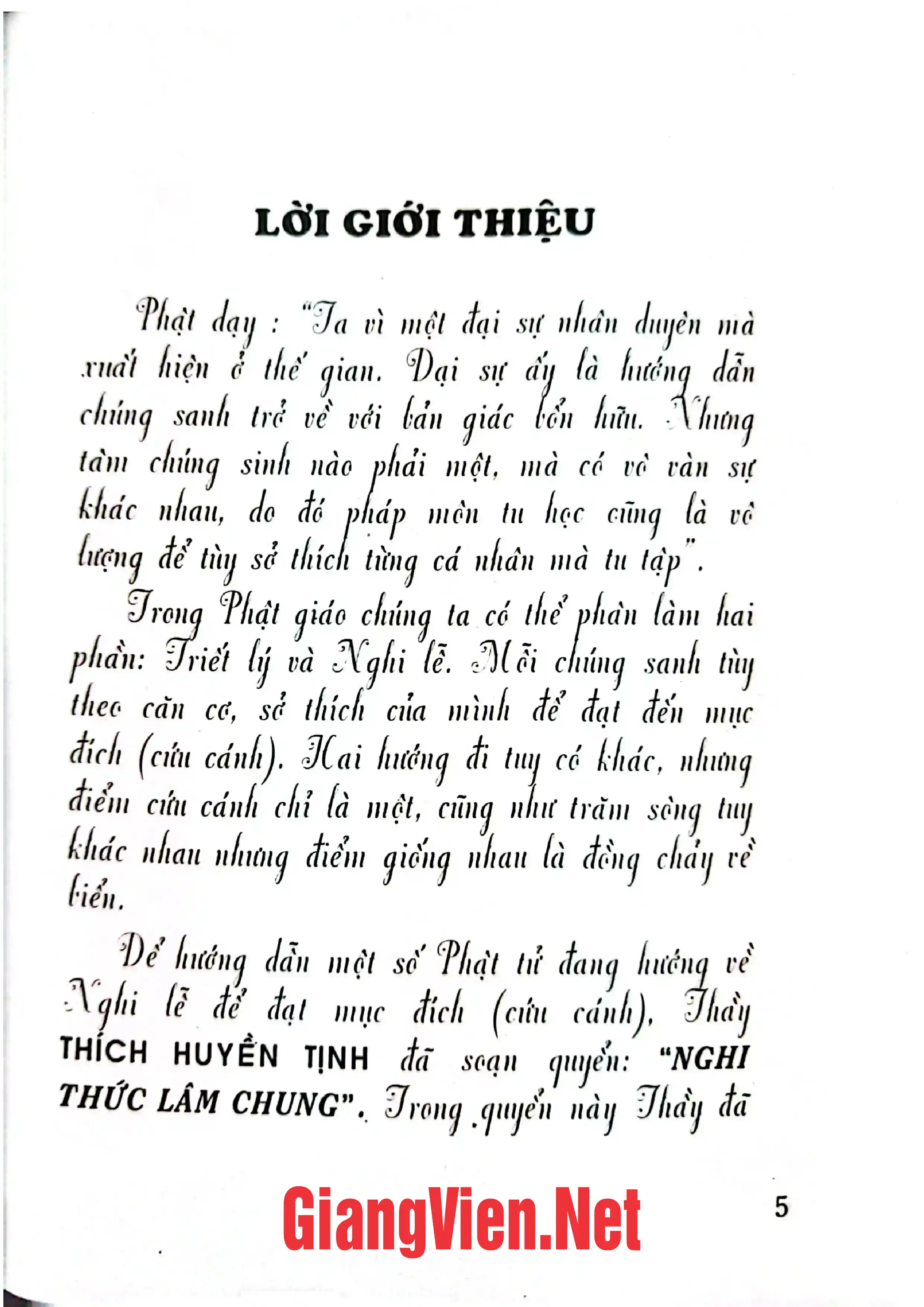 Mục lục chi tiết trang 1 sách Nghi thức lâm chung