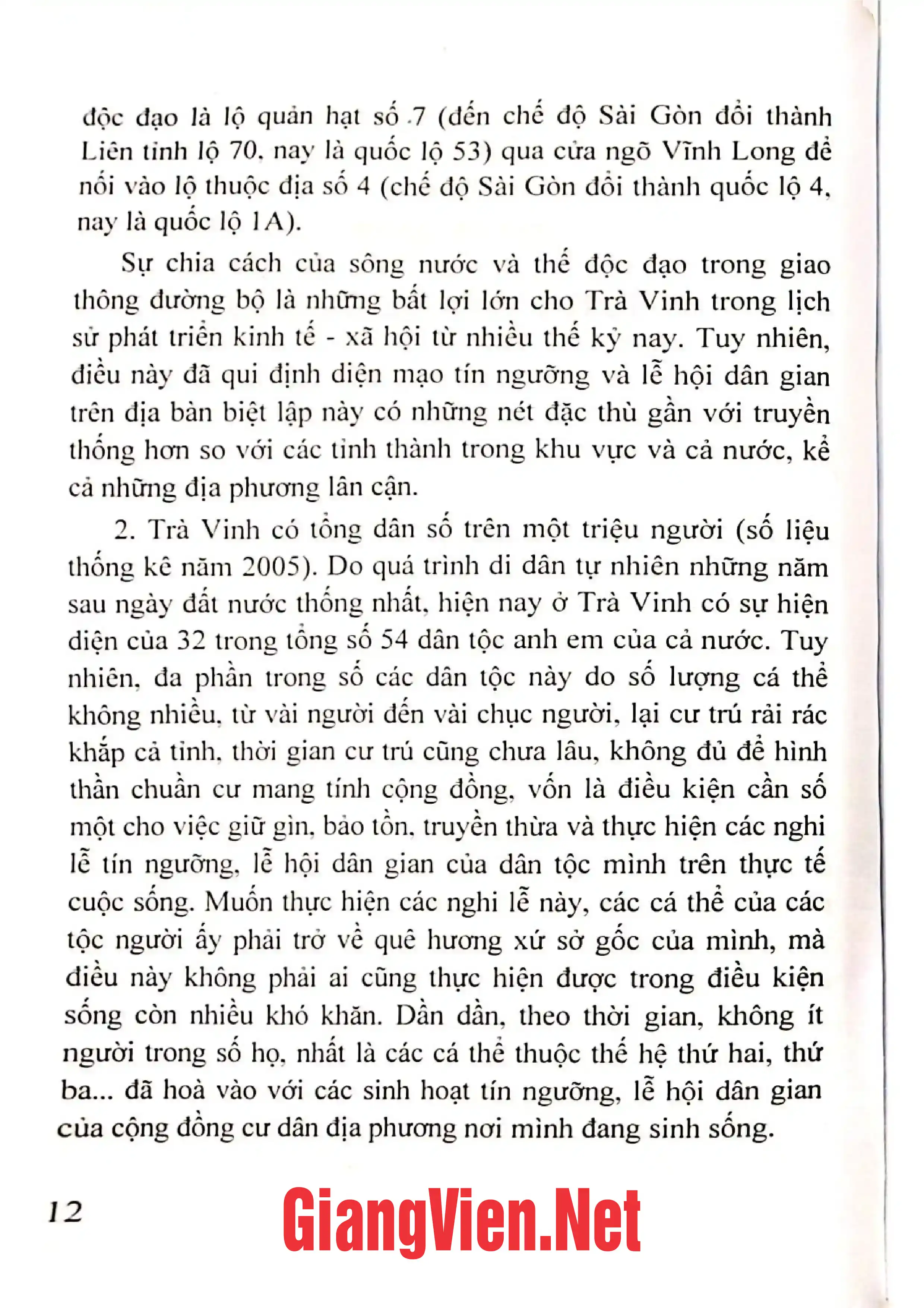 Mục lục chi tiết trang 3 sách Diện mạo văn hóa tín ngưỡng và lễ hội dân gian Trà Vinh