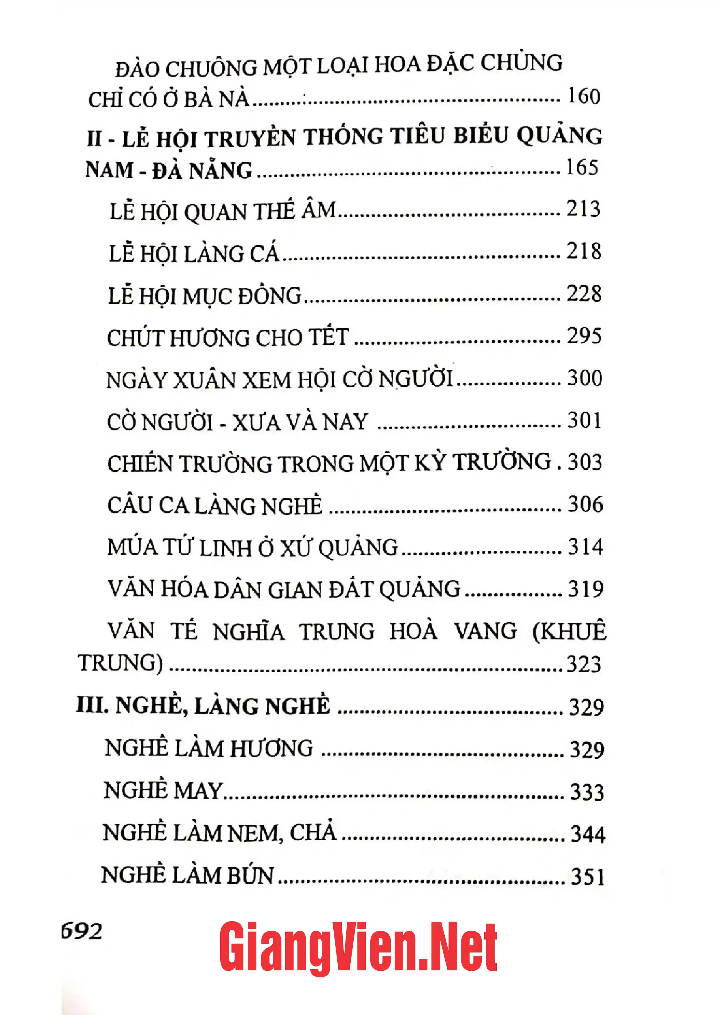 Mục lục chi tiết trang 3 sách Văn hóa dân gian quanh lũy tre làng