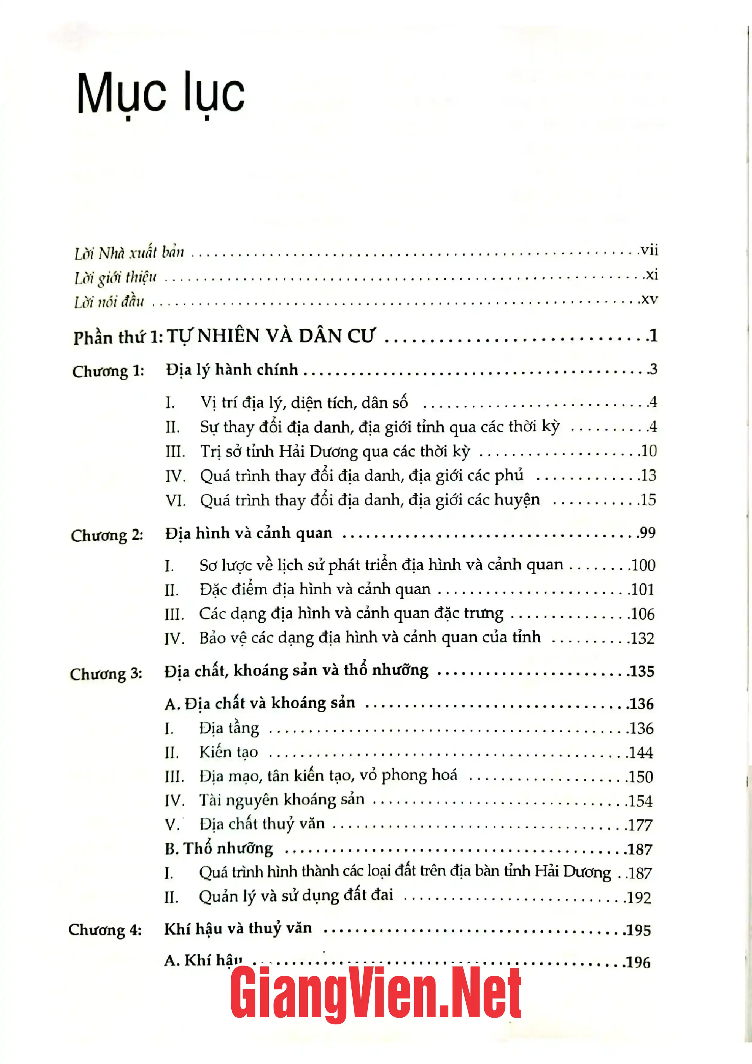 Trang bìa chính thức sách Địa chí Hải Dương tập I