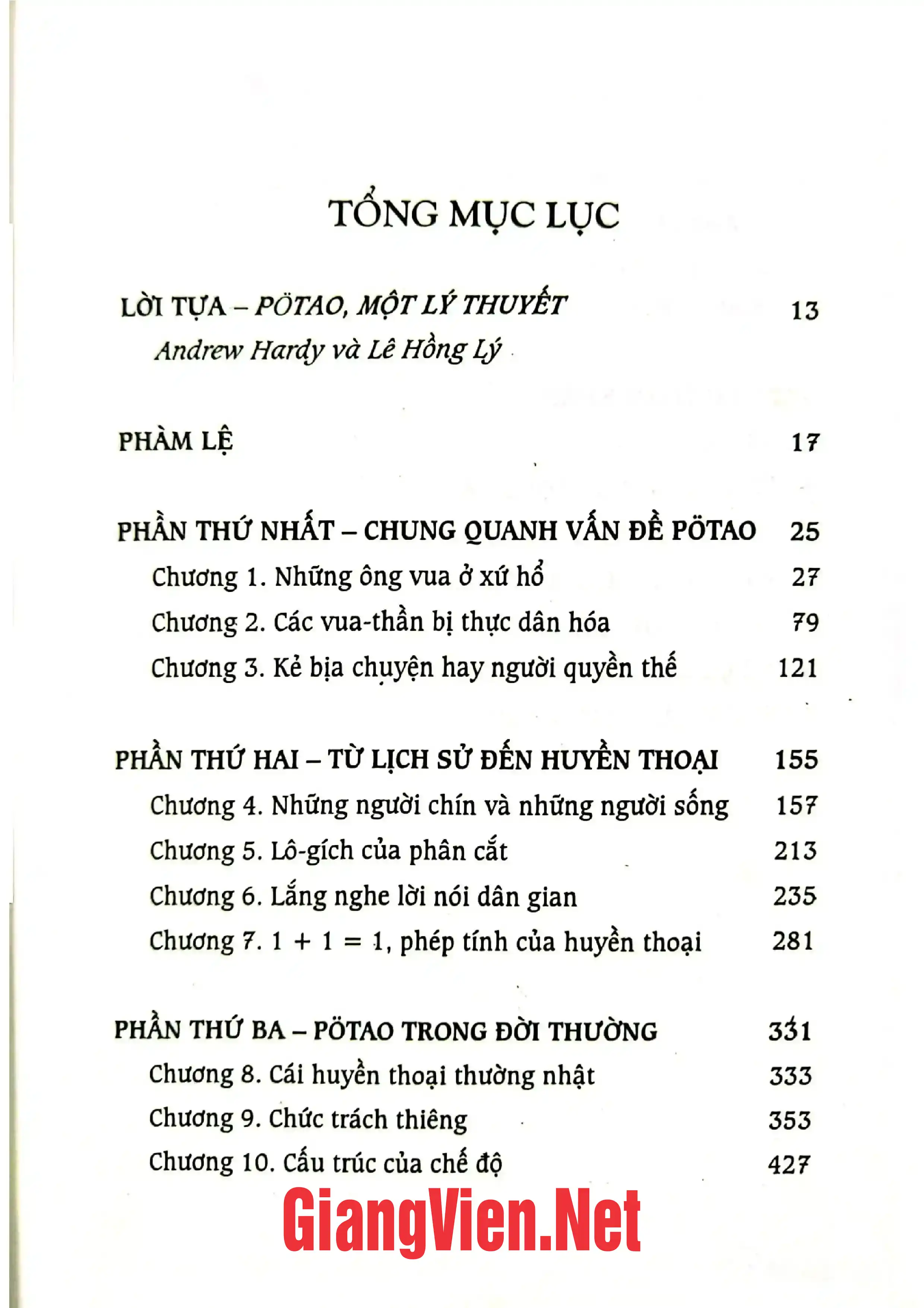 Trang bìa chính thức sách Pơtao một lý thuyết về quyền lực ở người Jơrai Đông Dương
