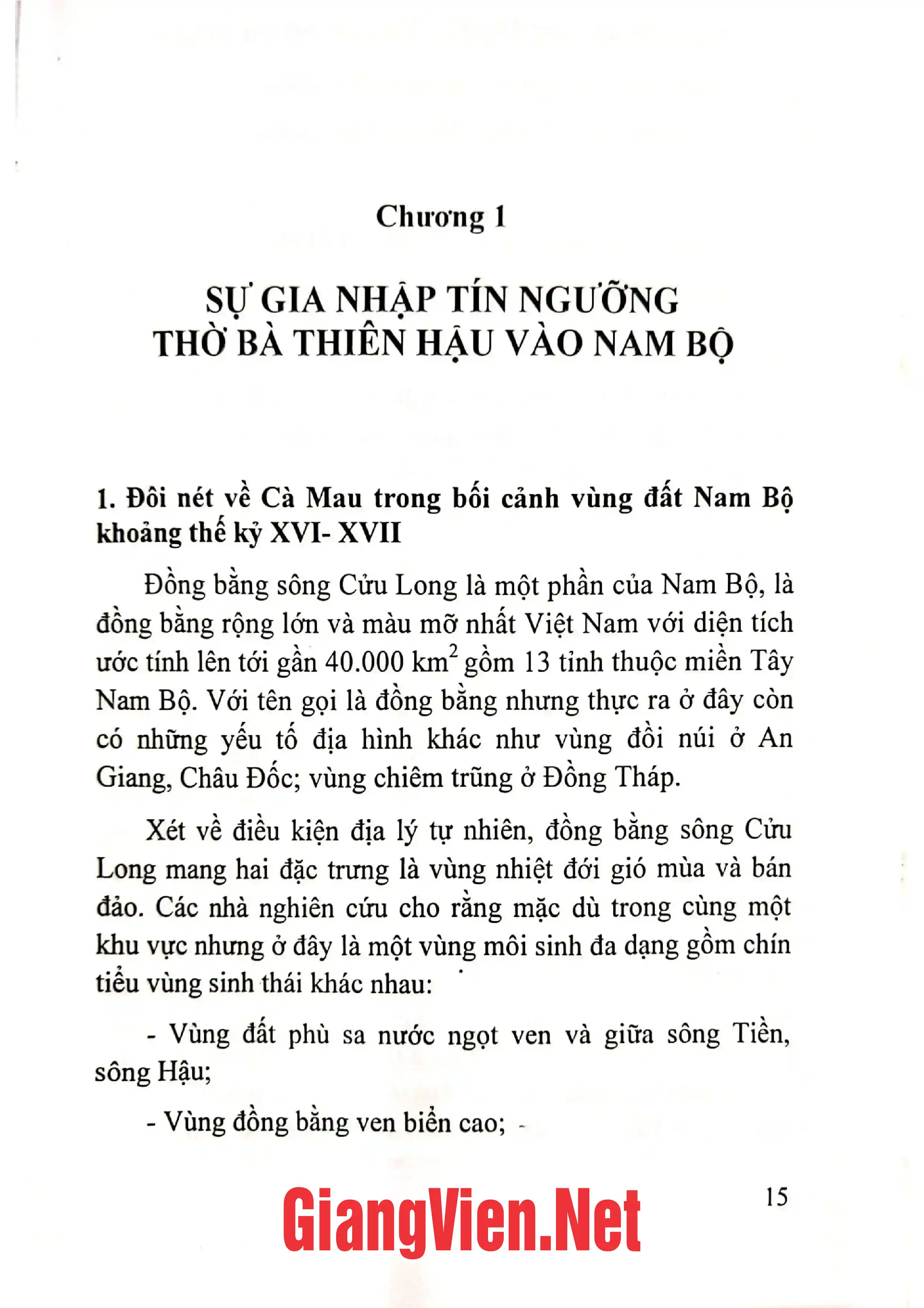 Ảnh minh họa nội dung cuốn sách: Tín ngưỡng thờ Bà Thiên Hậu ở Cà Mau