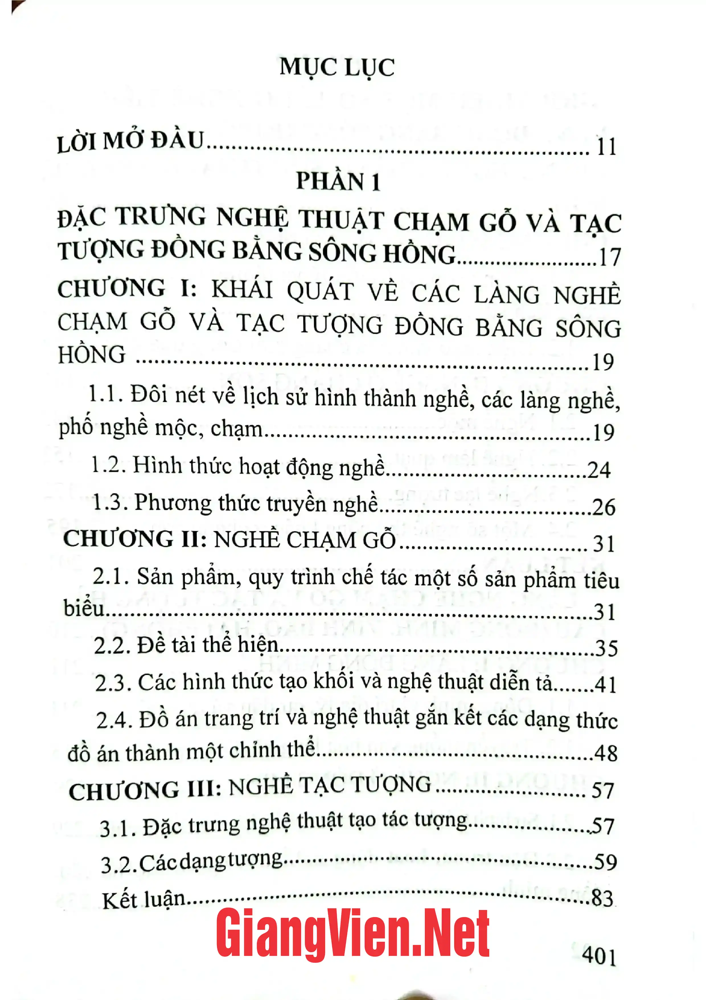 Trang bìa chính thức sách Nghệ thuật chạm gỗ và tạc tượng đồng bằng sông Hồng