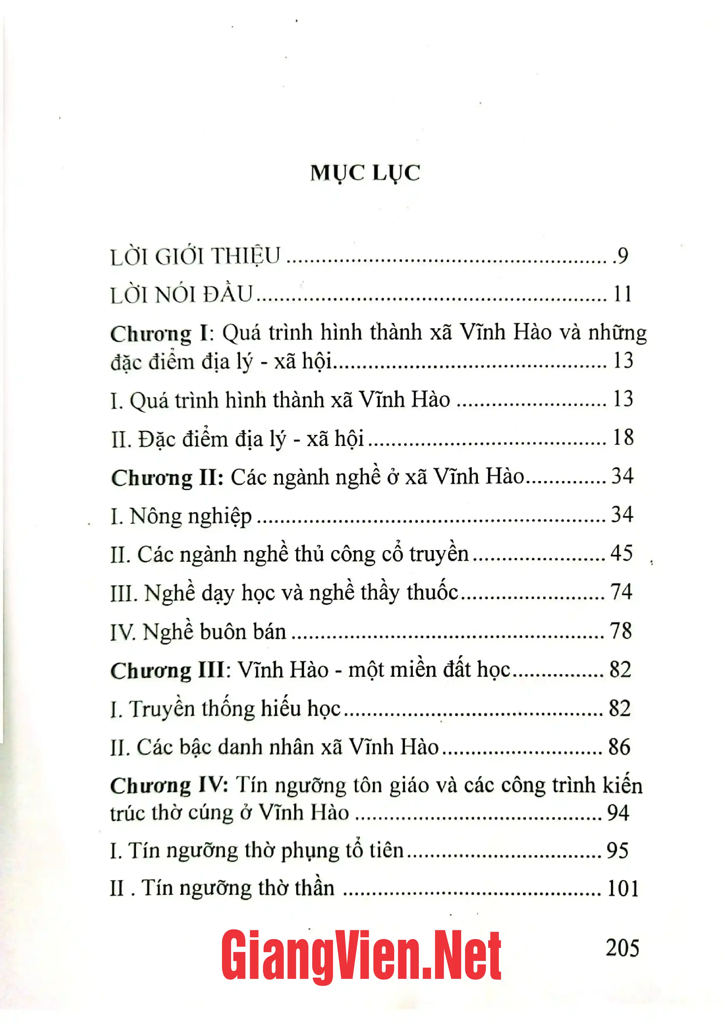 Ảnh minh họa nội dung cuốn sách: Địa chí văn hóa xã Vĩnh Hảo