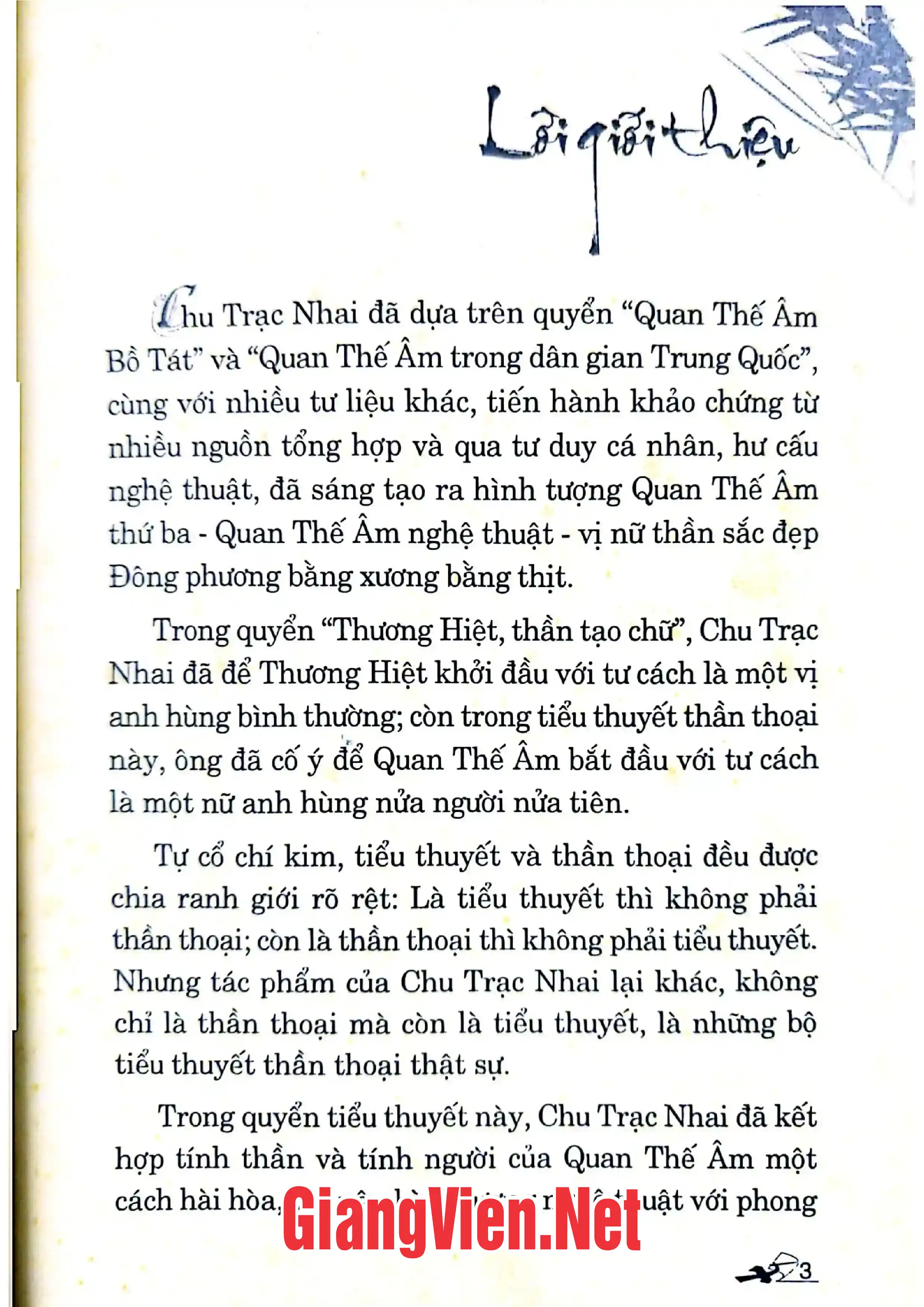 Mục lục chi tiết trang 1 sách Truyền thuyết về Quan Thế Âm