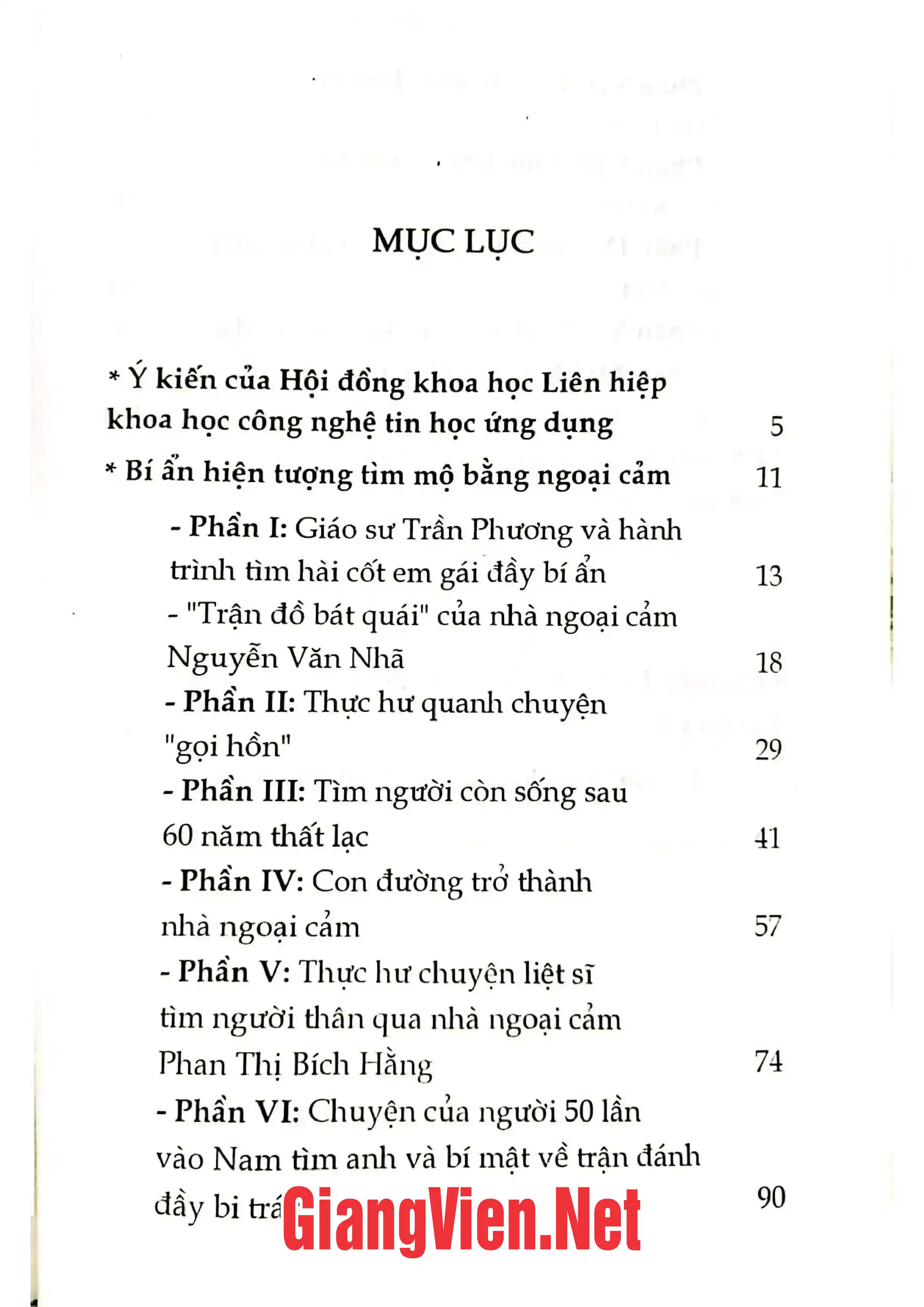 Trang bìa chính thức sách Hiện tượng ngoại cảm hiện thực và lý giải